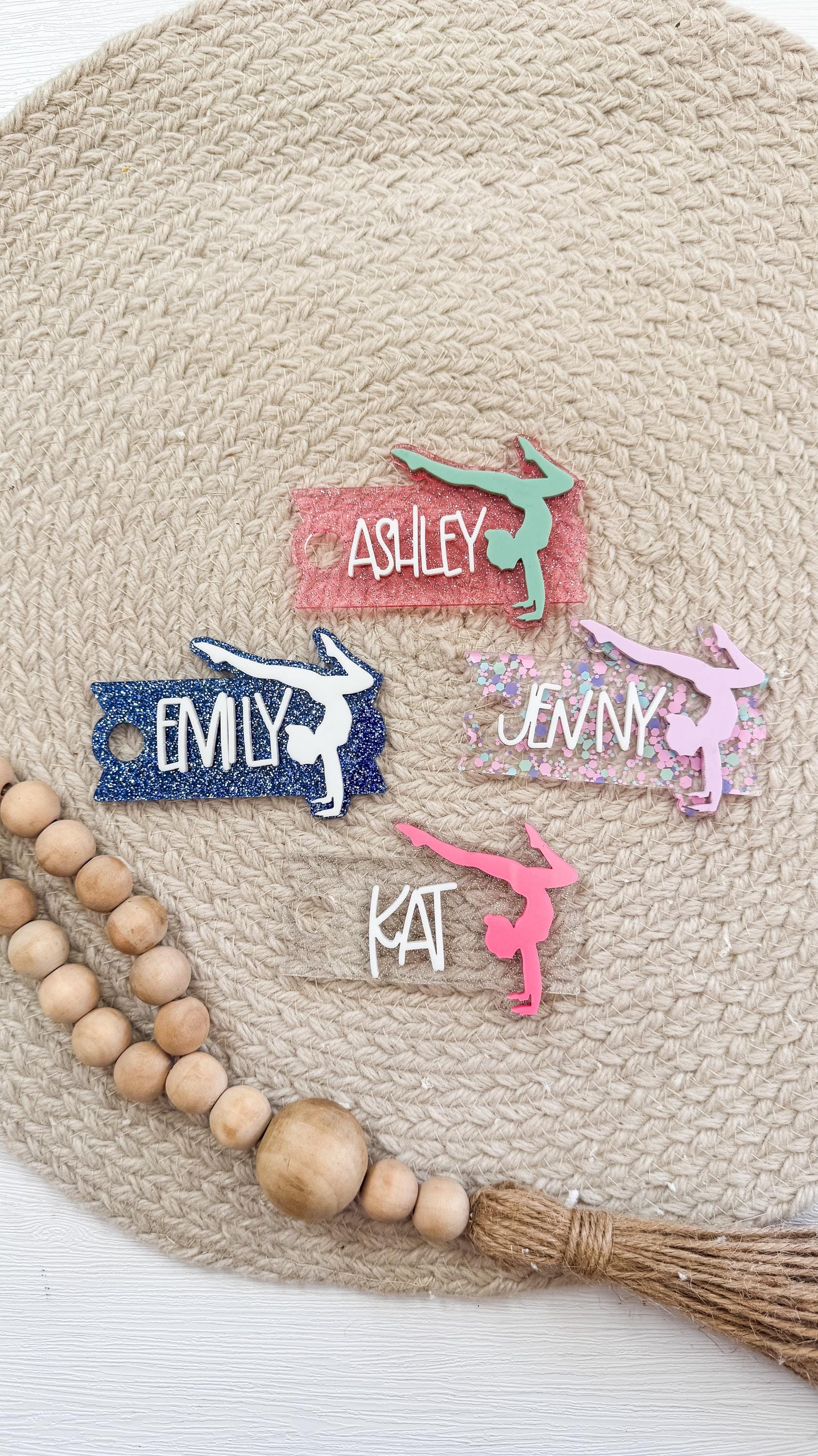 Personalized Gymnastics Tumbler Name Tag: Stanley Cup Badge thumbnail 3