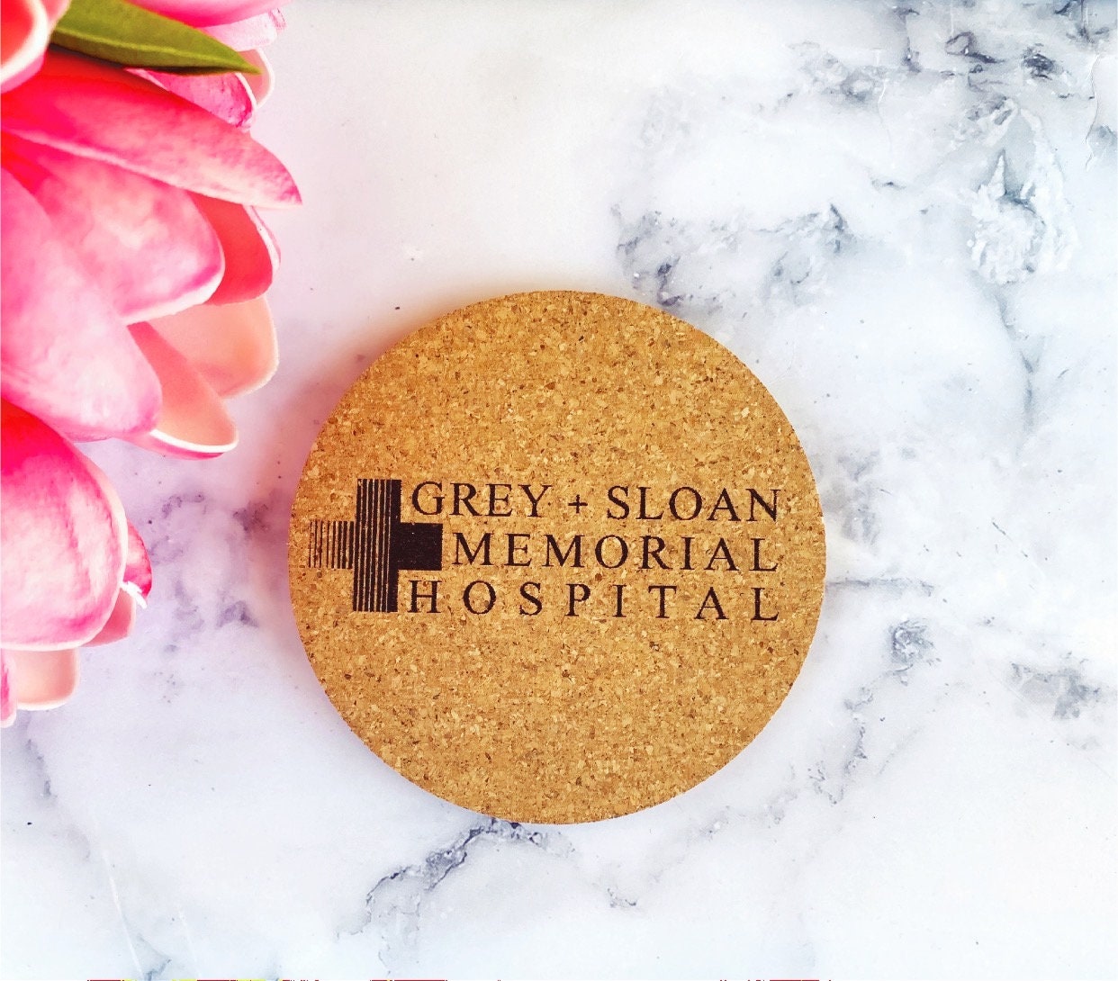 Grey's Anatomy Engraved Cork Coasters: TV Fan Gift thumbnail 10