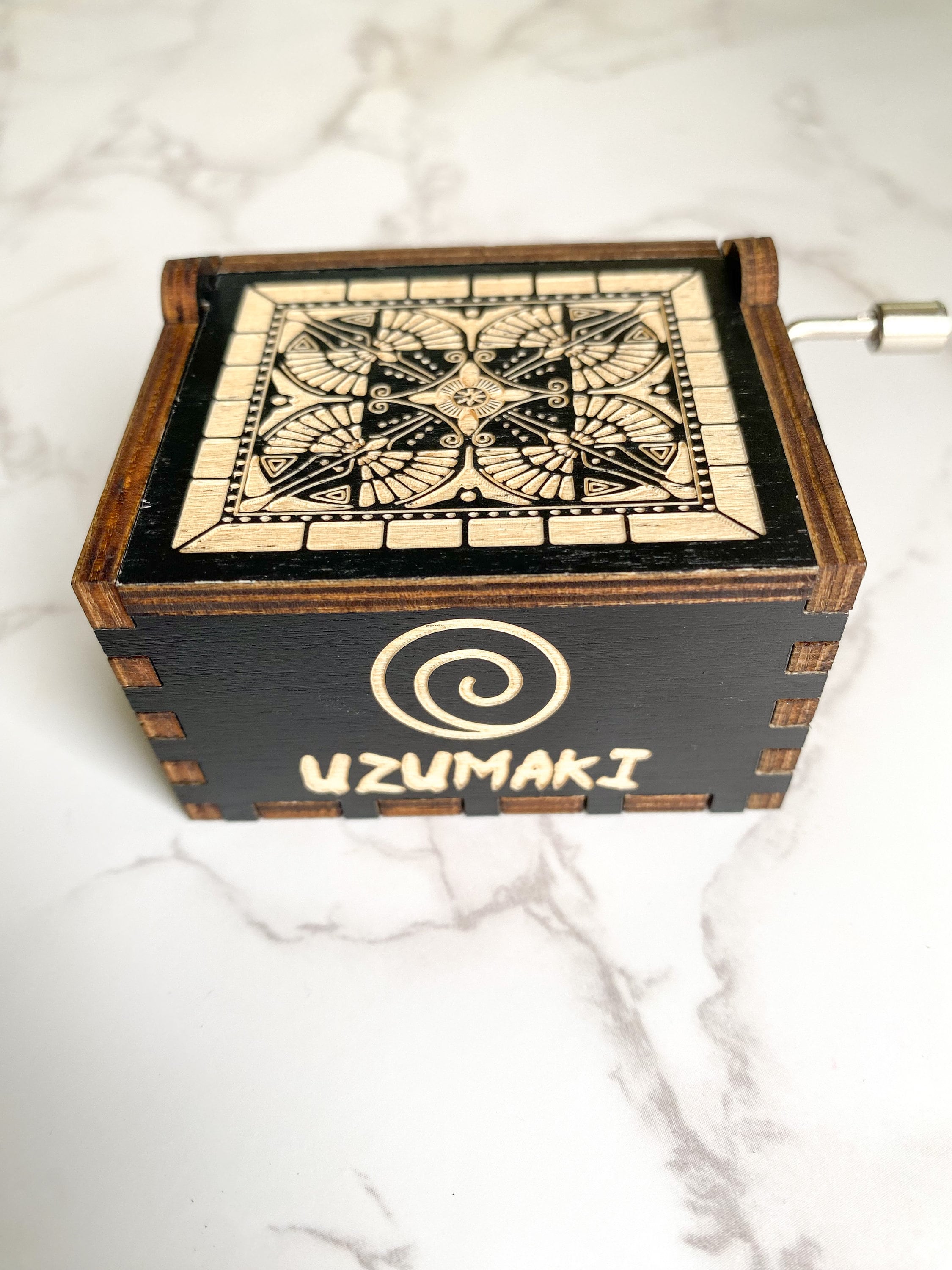 Japanese Anime Theme Music Box / Blue Bird Ikimono Gakari / Wooden Melody Personalized / Engraved Handmade Vintage Gift / Naruto thumbnail 3
