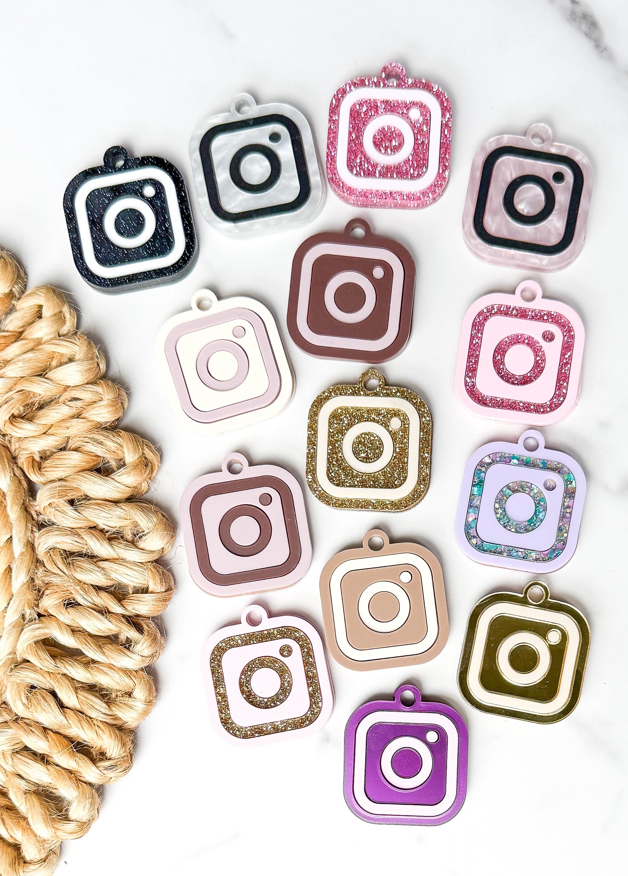 NFC Instagram Keychain Charm – Tap to Follow Social Media Acrylic Link thumbnail 4