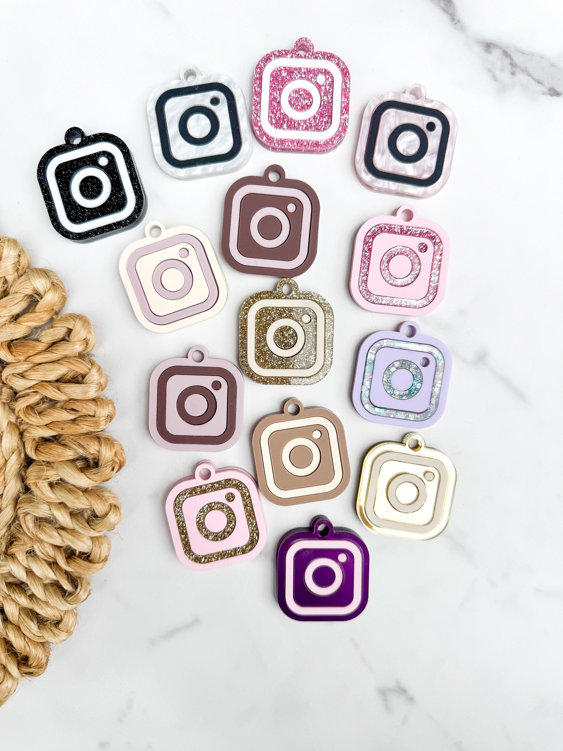NFC Instagram Keychain Charm – Tap to Follow Social Media Acrylic Link thumbnail 2