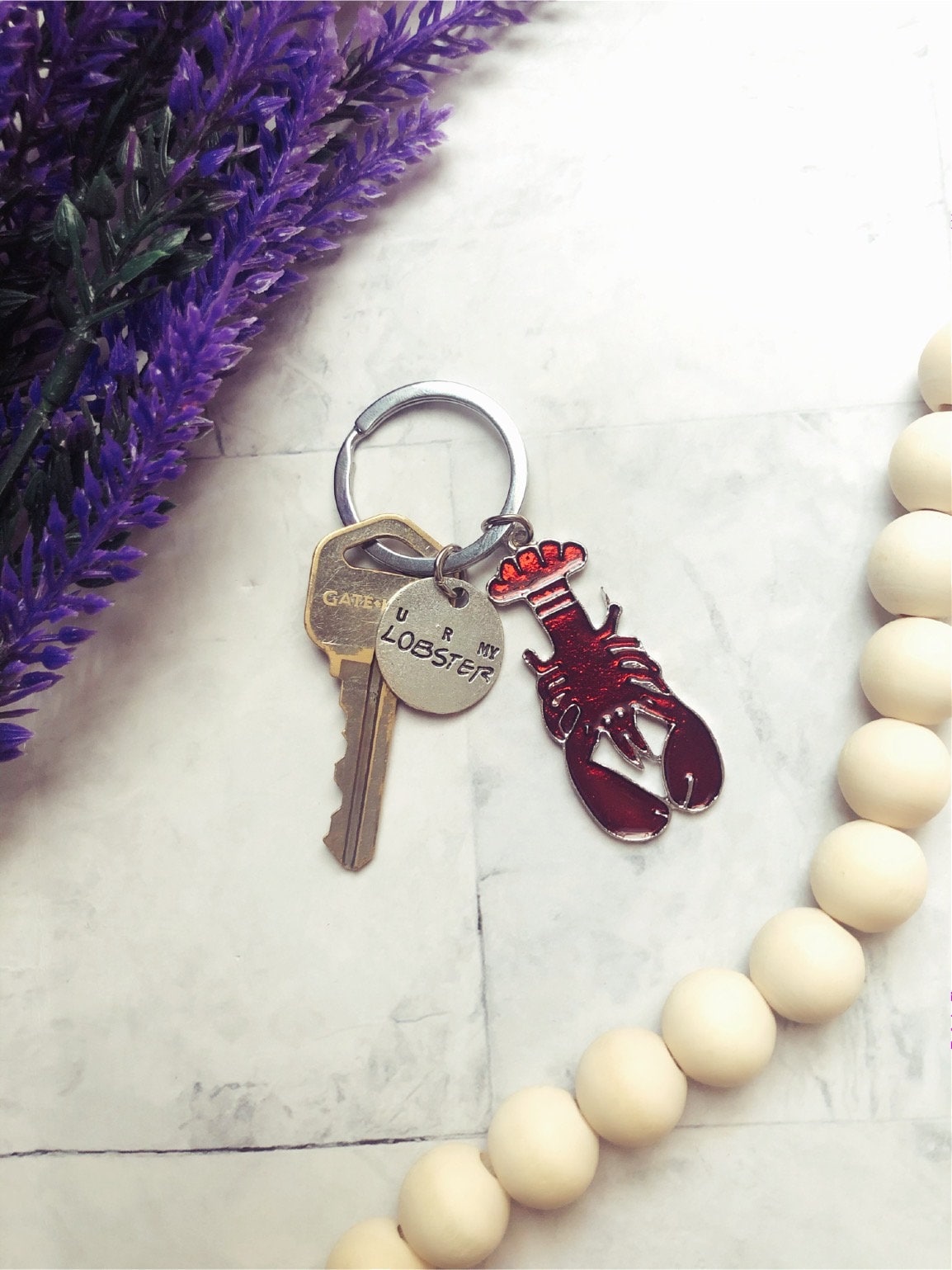 Friends TV Show Keychain – U R My Lobster Aluminum Charm thumbnail 3