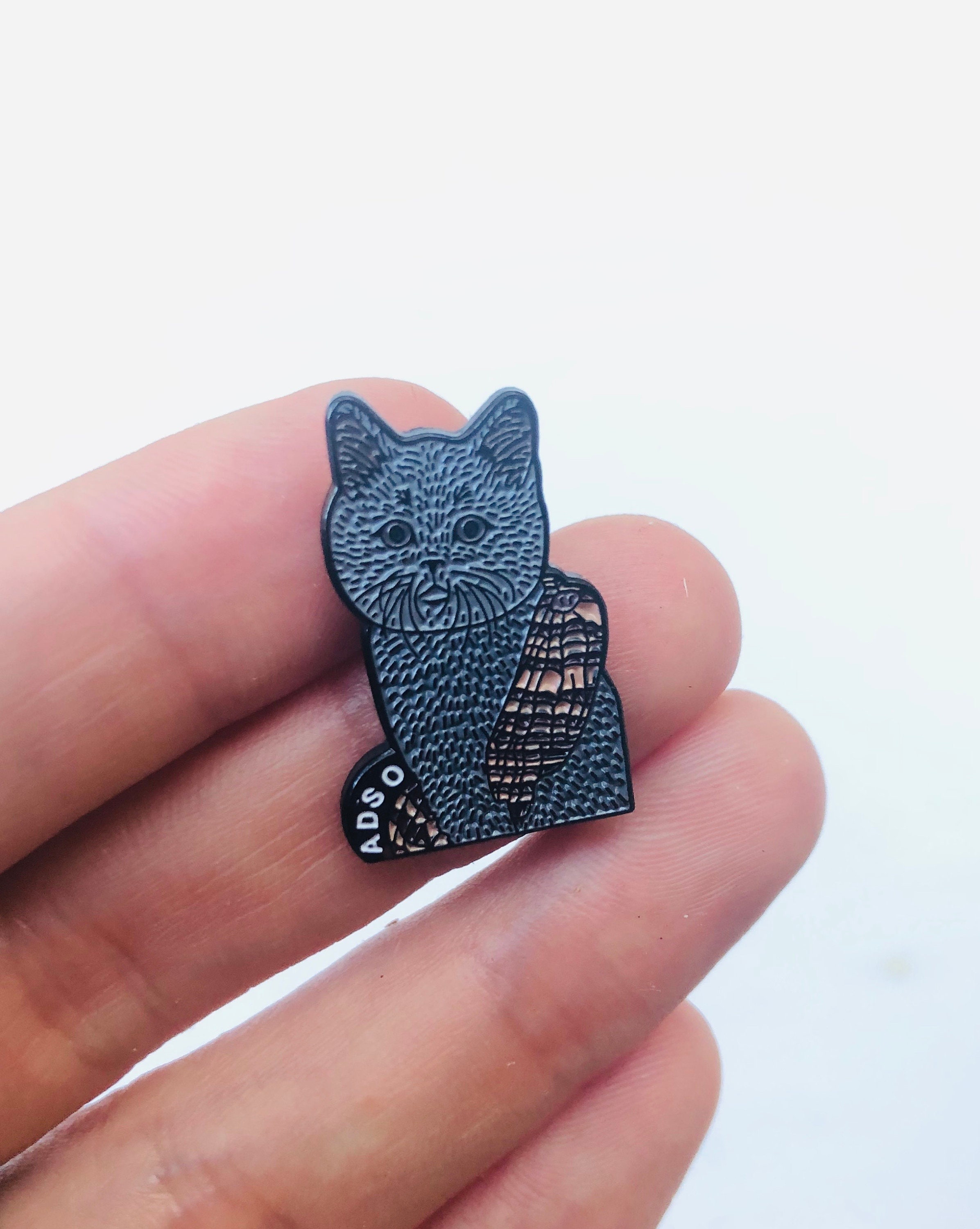 Adso Cat Enamel Pin – Outlander Gift, Collectible Pin thumbnail 3