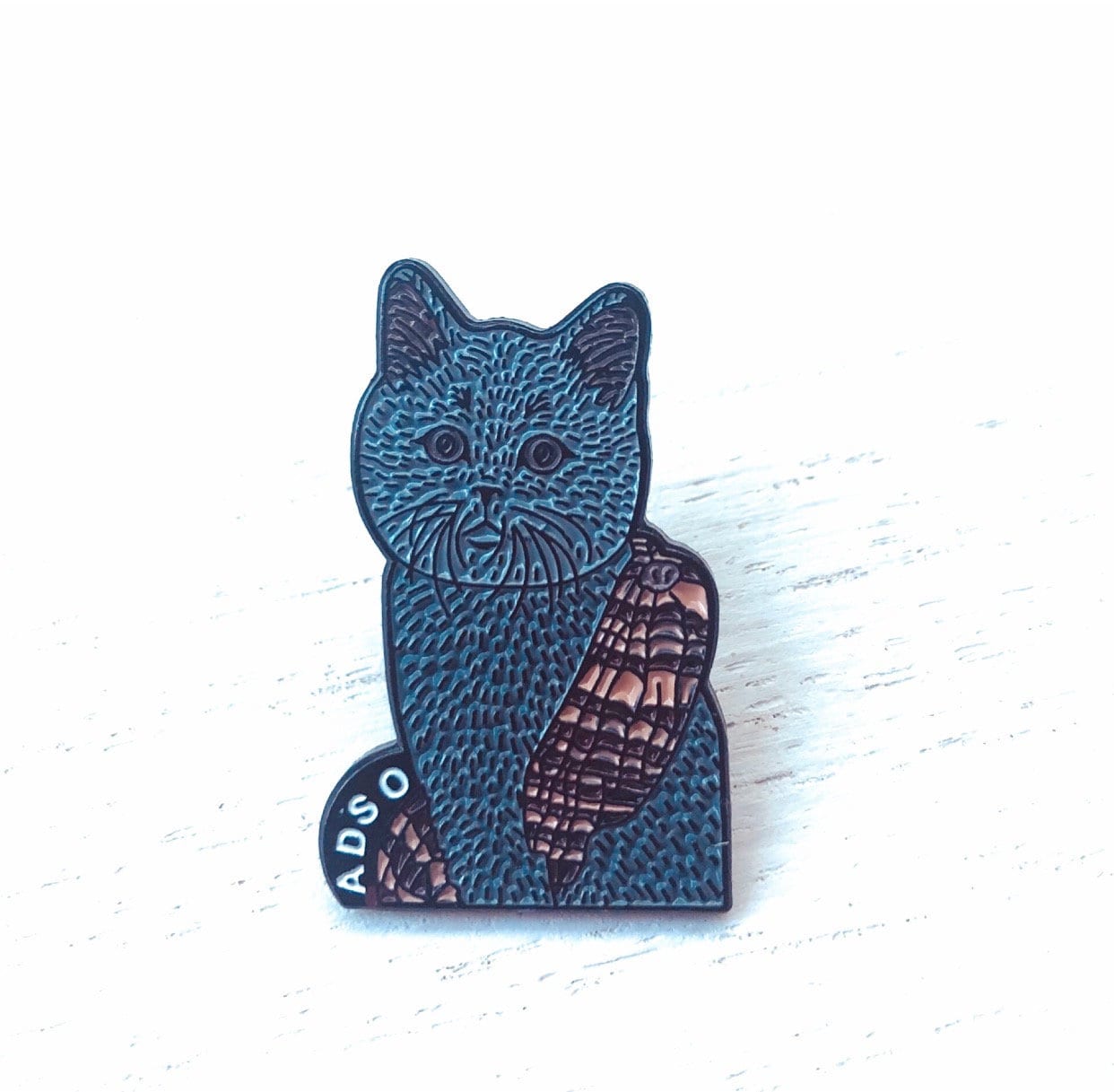 Adso Cat Enamel Pin – Outlander Gift, Collectible Pin