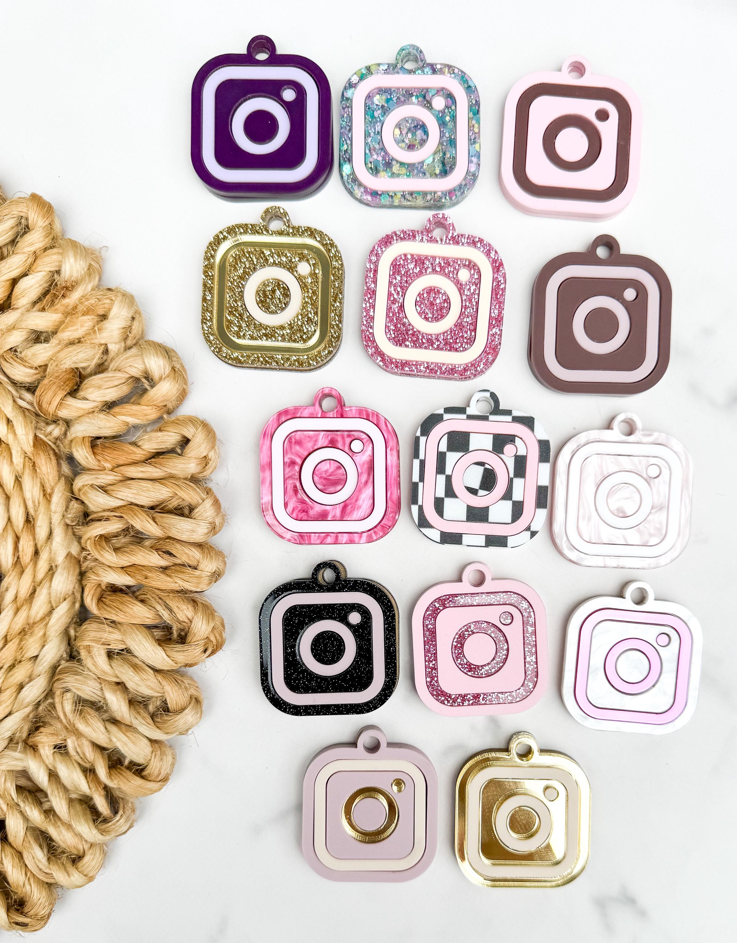 NFC Instagram Keychain Charm – Tap to Follow Social Media Acrylic Link thumbnail 10
