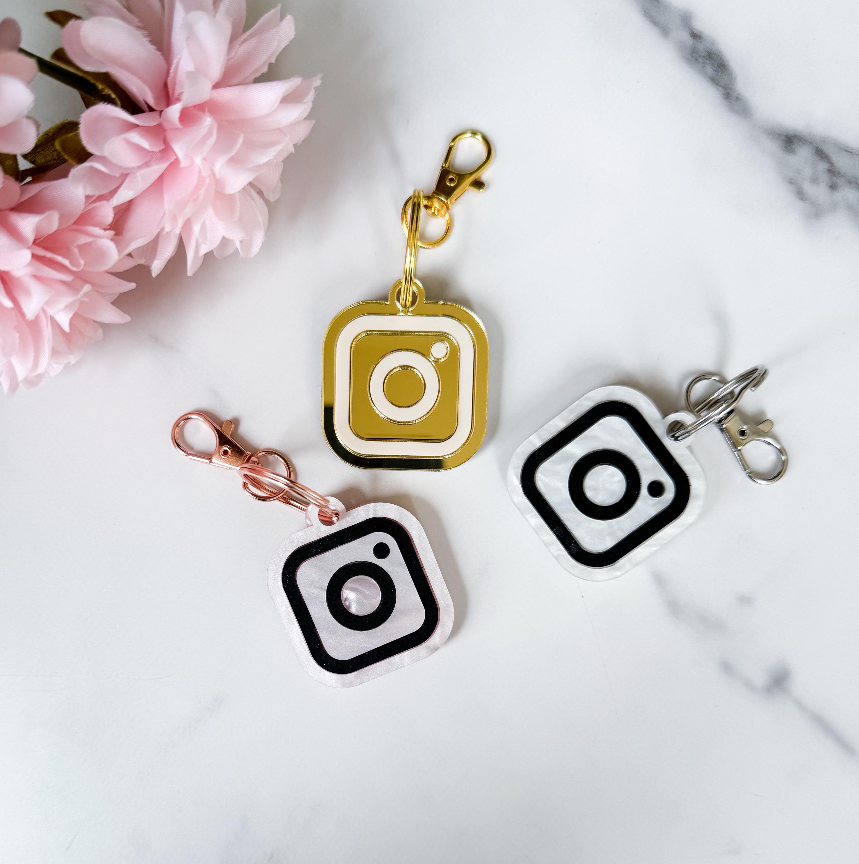 NFC Instagram Keychain Charm – Tap to Follow Social Media Acrylic Link thumbnail 6