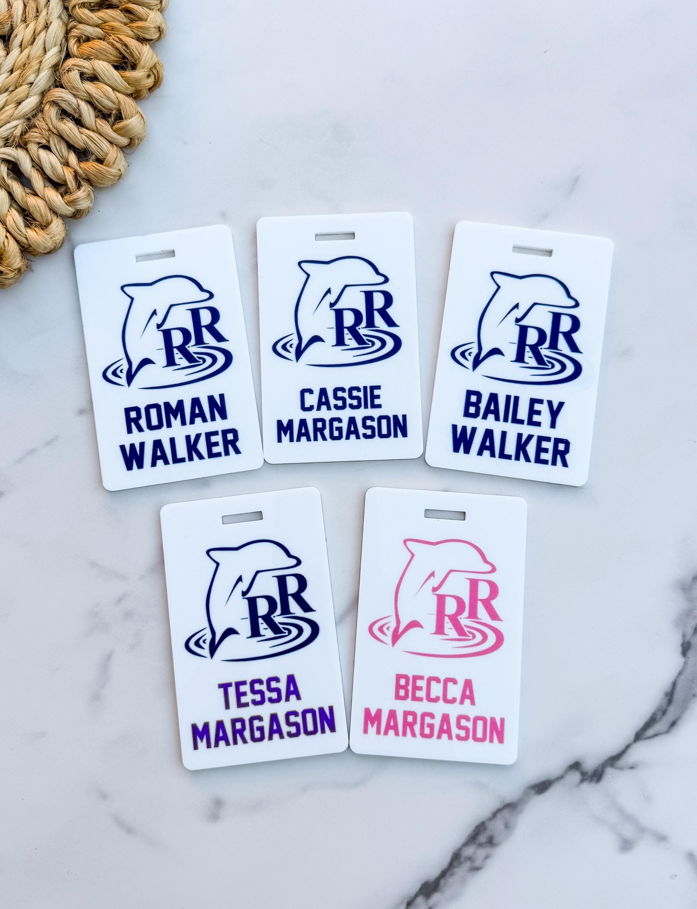 Personalized Acrylic Sports Bag Tag with Custom Team Logo and Name thumbnail 5