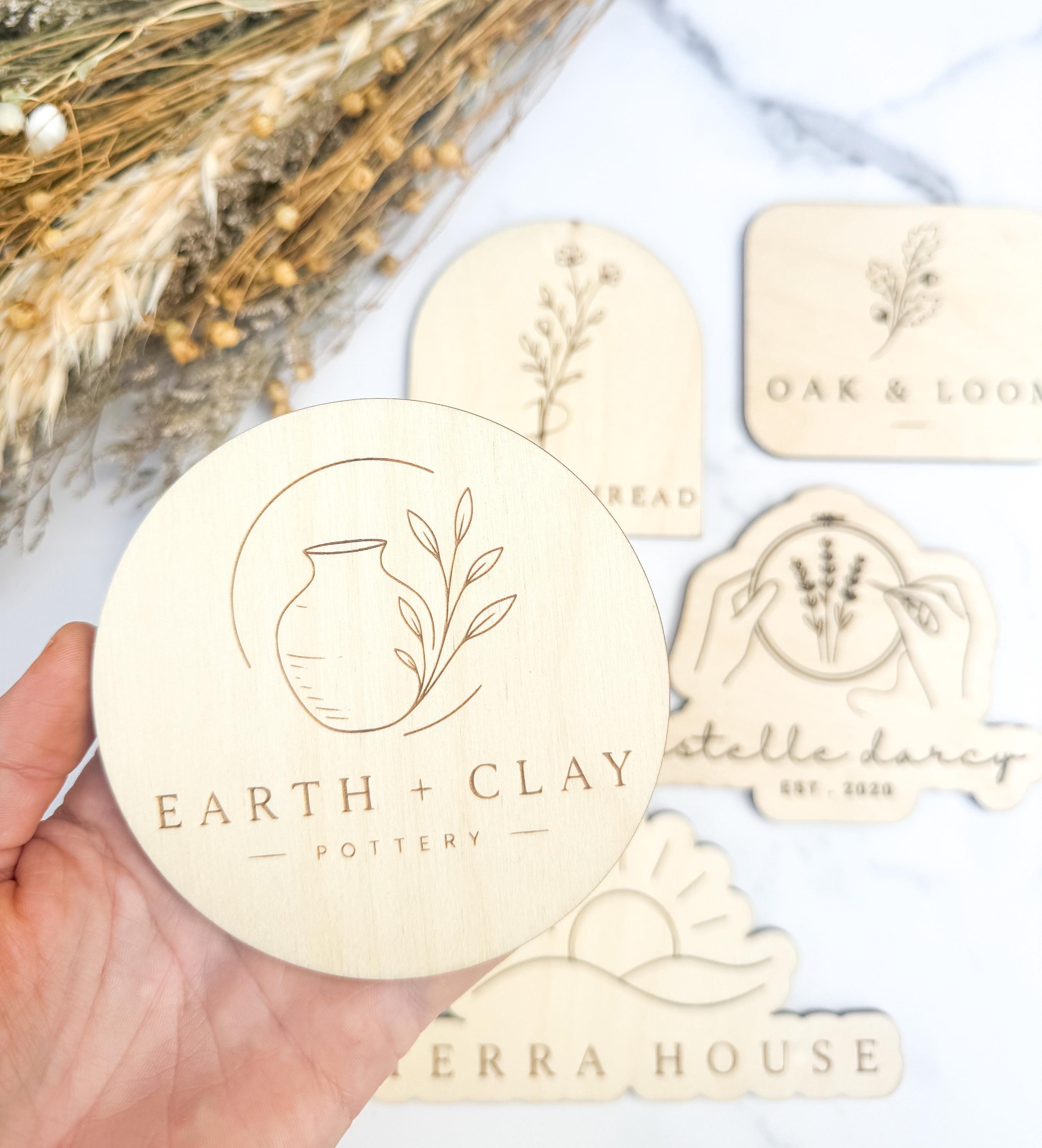 Custom Laser Engraved Wood Logo Plaque, Personalized Business Sign, Branding Display Prop thumbnail 6