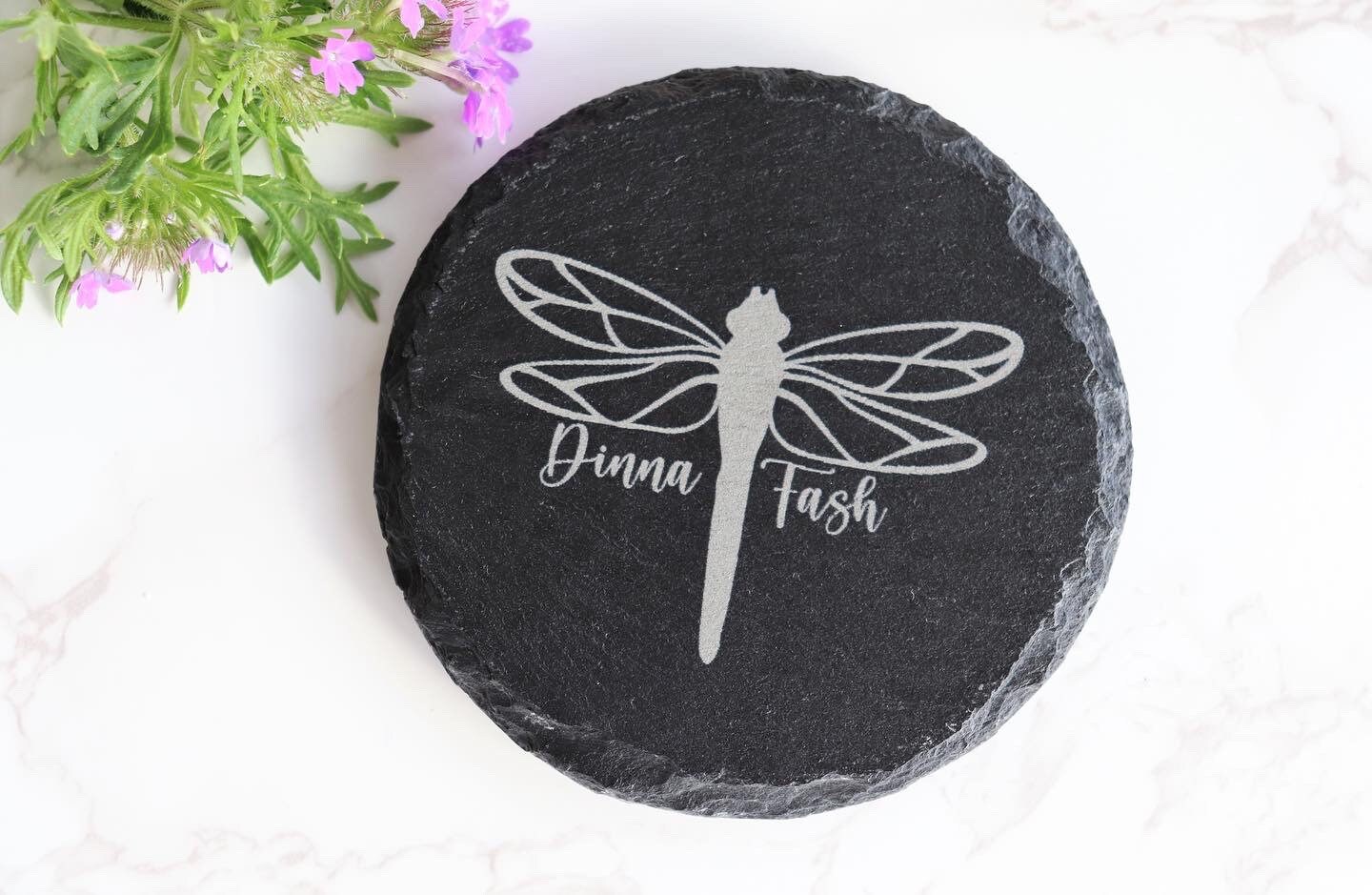 Outlander Inspired Laser Engraved Slate Coaster Set thumbnail 4