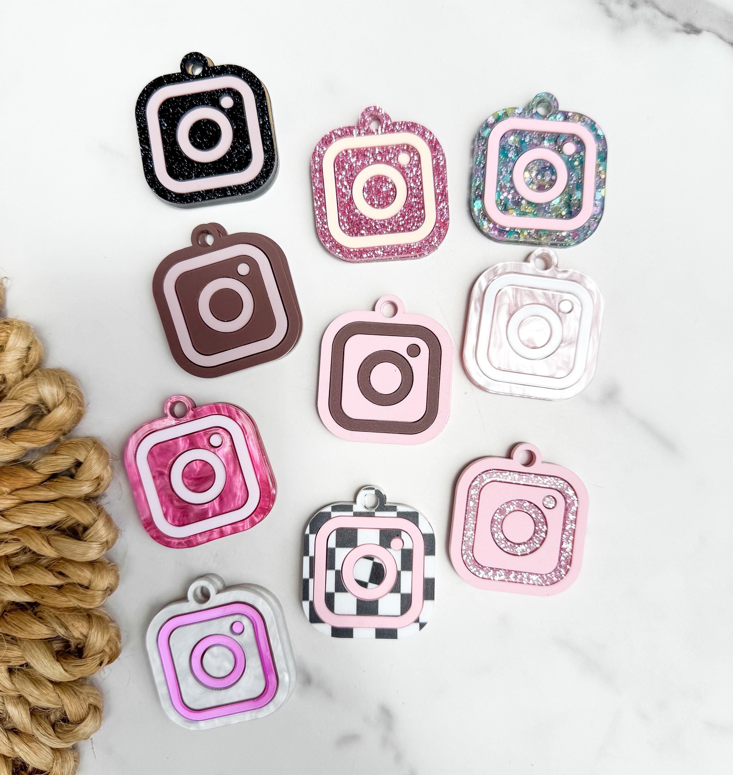 NFC Instagram Keychain Charm – Tap to Follow Social Media Acrylic Link thumbnail 12