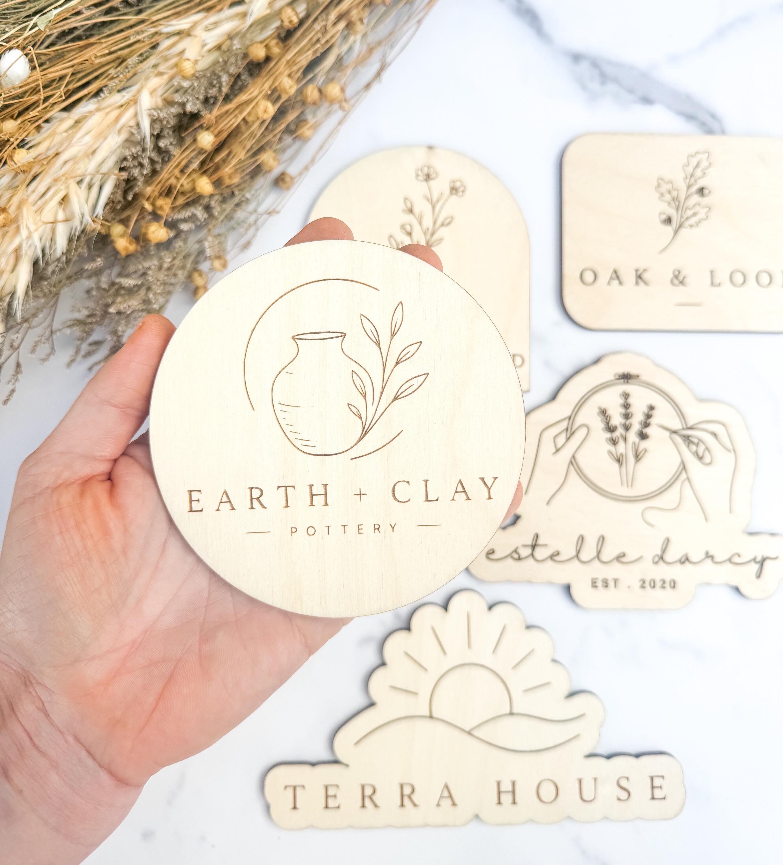 Custom Laser Engraved Wood Logo Plaque, Personalized Business Sign, Branding Display Prop thumbnail 5