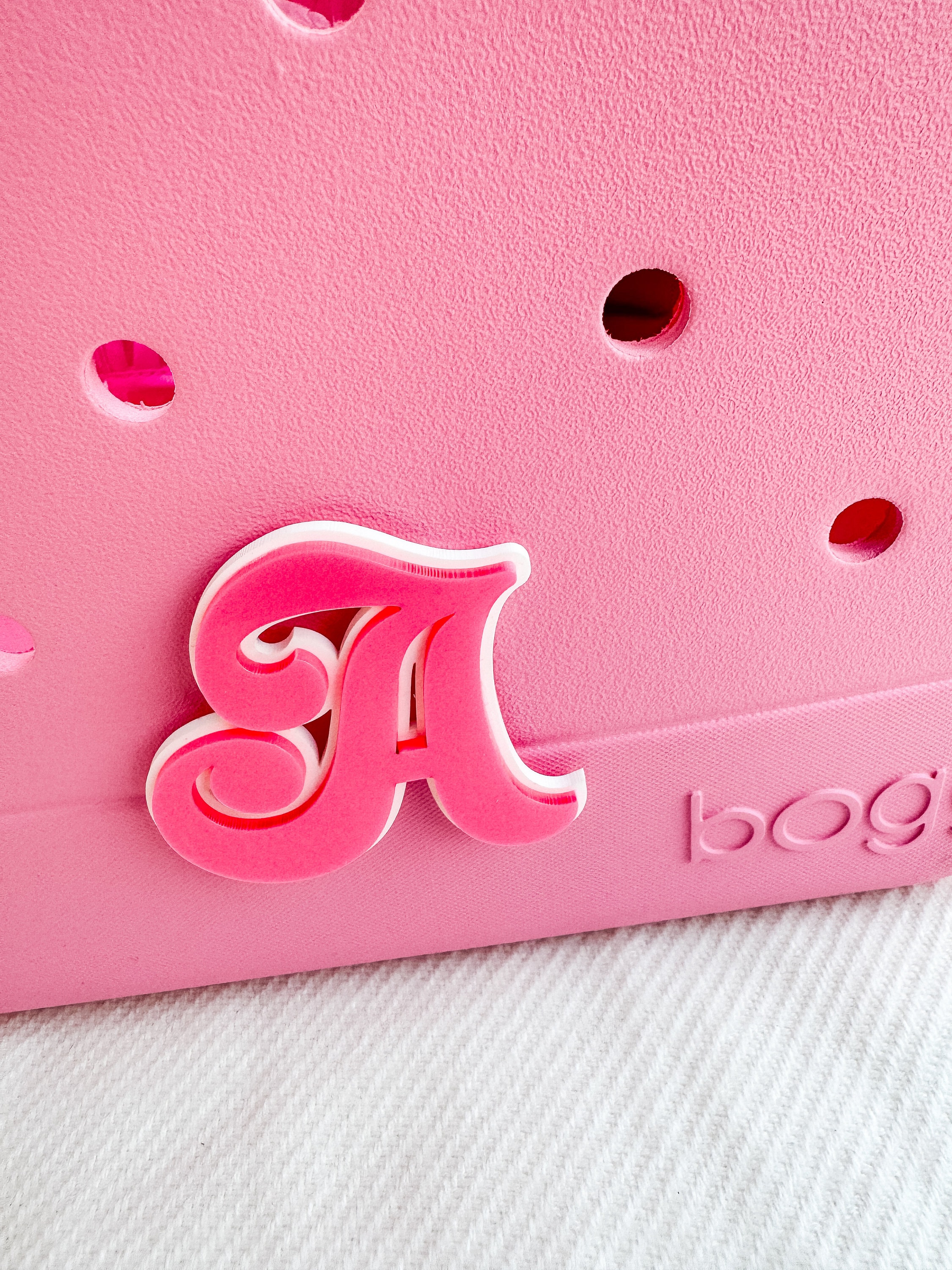 Custom Initial Bogg Bag Charm: Personalized Bag Accessory