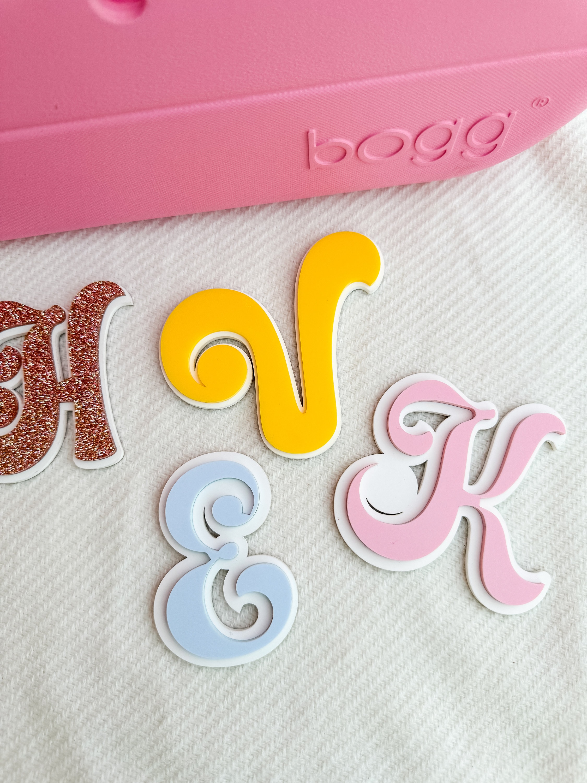 Custom Initial Bogg Bag Charm: Personalized Bag Accessory thumbnail 3