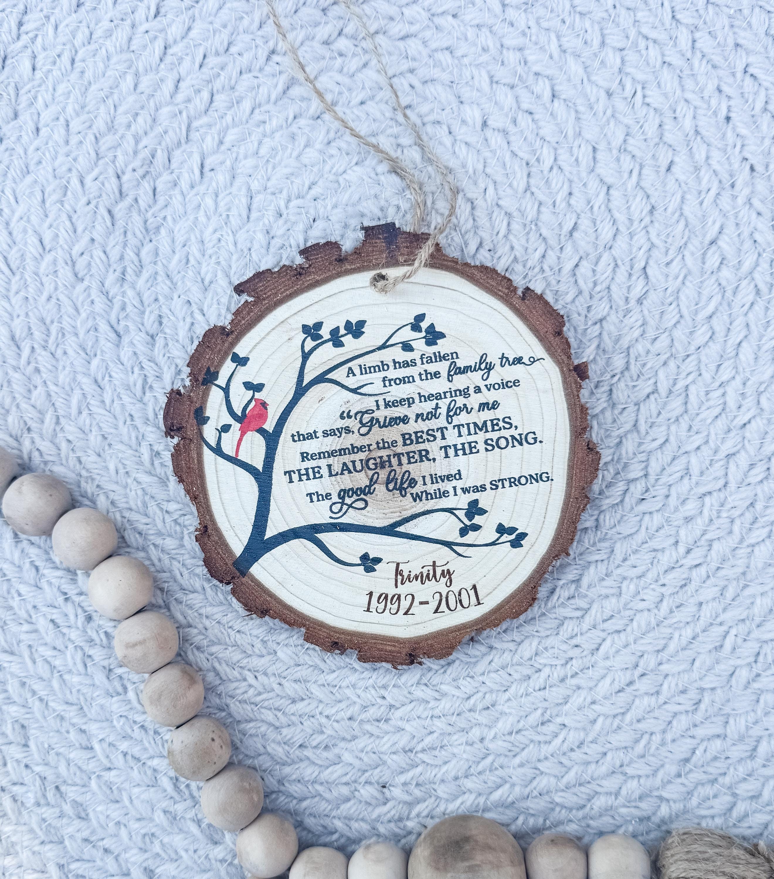 Memorial Cardinal Ornament: Sympathy Gift, Remembrance Keepsake thumbnail 2