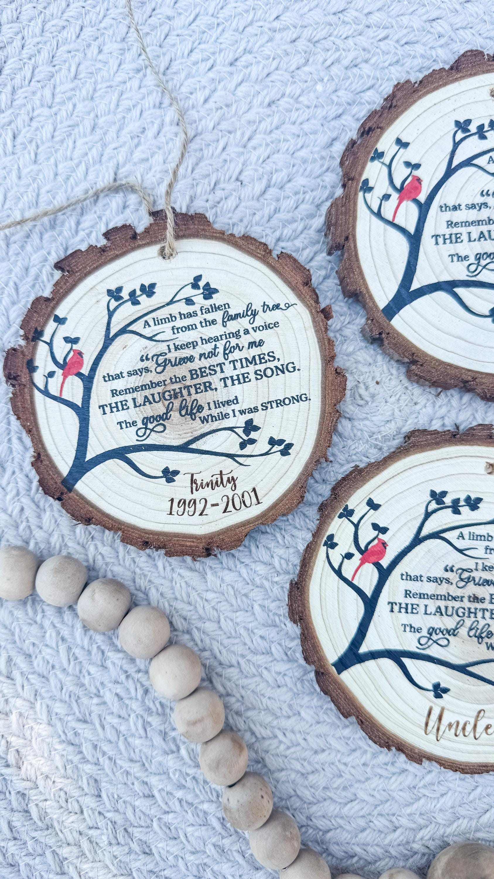 Memorial Cardinal Ornament: Sympathy Gift, Remembrance Keepsake thumbnail 5