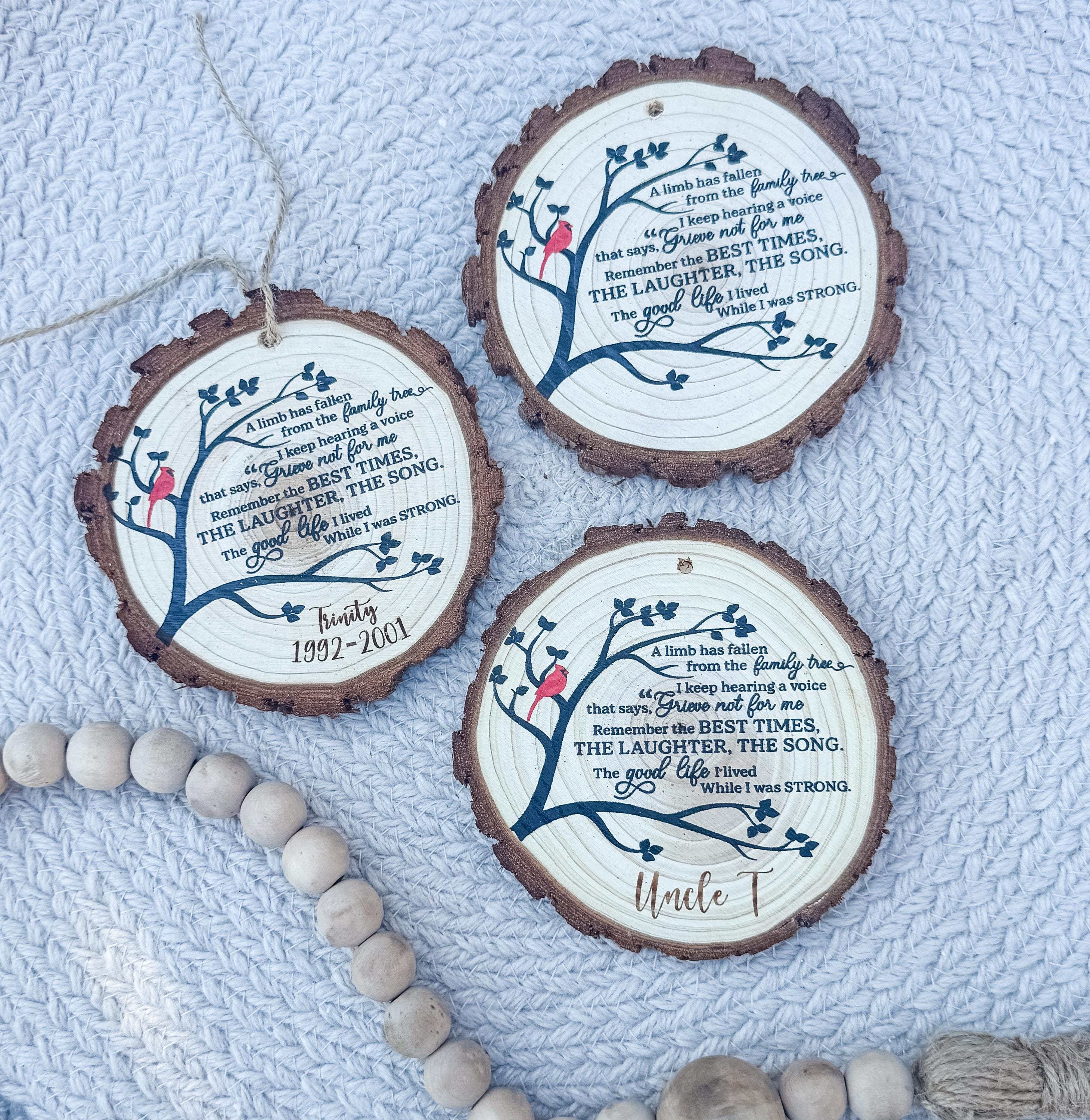 Memorial Cardinal Ornament: Sympathy Gift, Remembrance Keepsake thumbnail 6