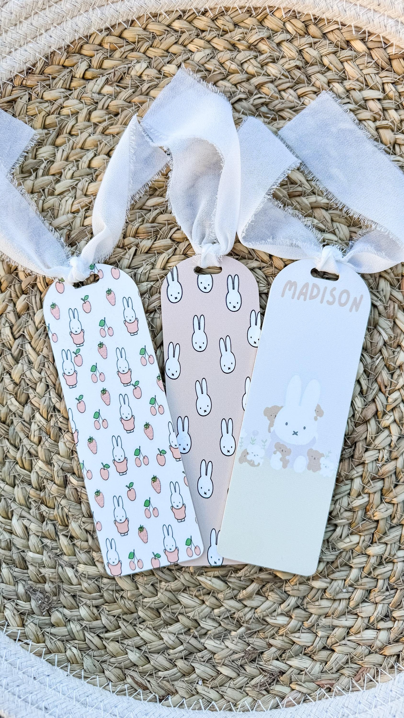 Miffy Bookmark | Handmade Bunny Book Accessory, Gift for Readers
