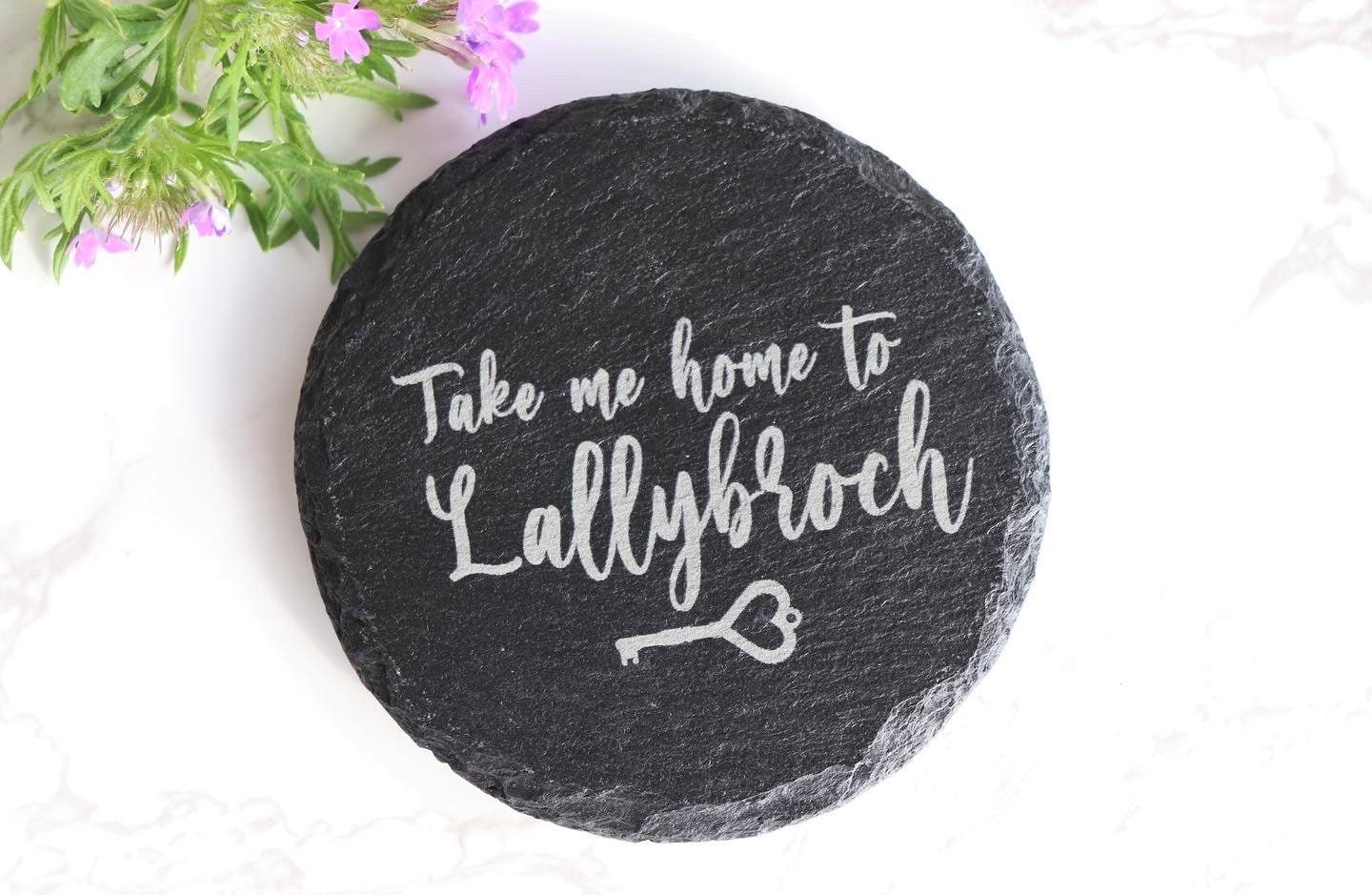 Outlander Inspired Laser Engraved Slate Coaster Set thumbnail 3