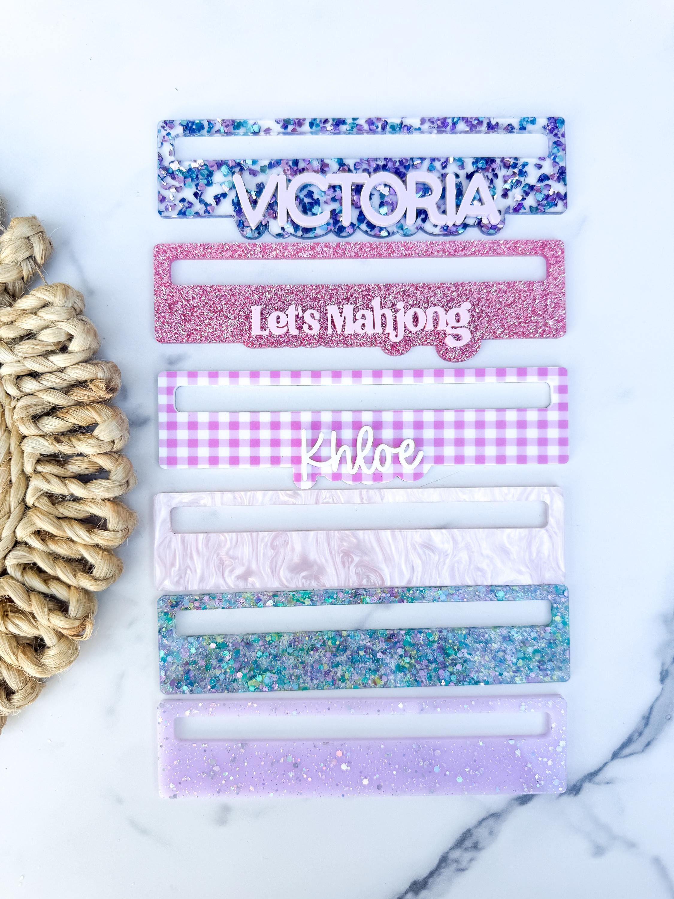 Personalized Mahjong Line Reader: Acrylic Game Accessory for Mahjong Group Nights thumbnail 5