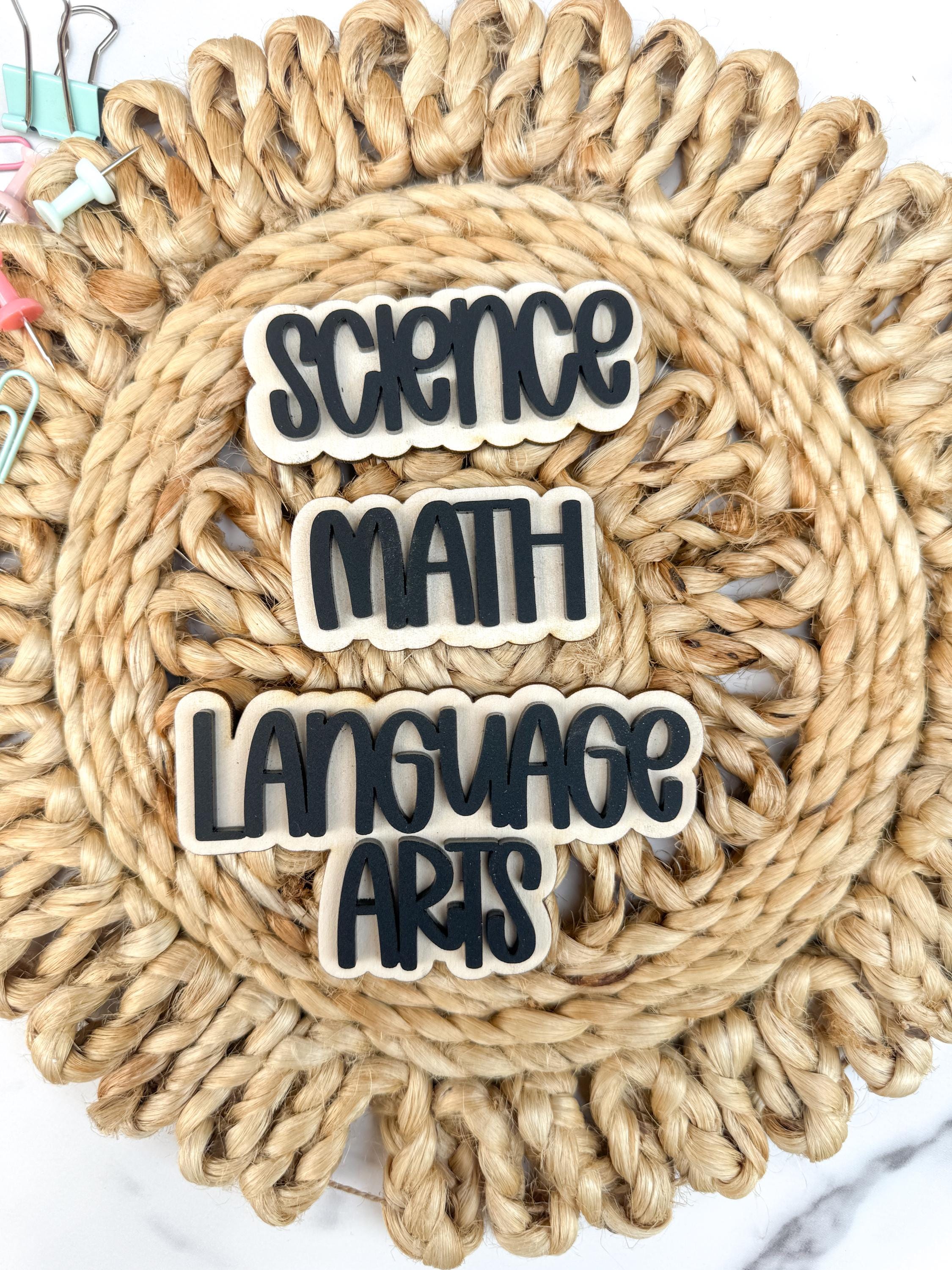 Layered Wood Acrylic Classroom Magnets, Custom Teacher Whiteboard Organization Accessories thumbnail 4