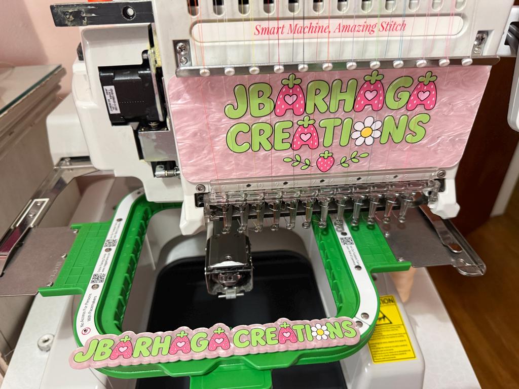 Smartstitch S1201 Faceplate | Acrylic Plate for Embroidery Machine | Personalized Logo Accessory | 12 needle thumbnail 2