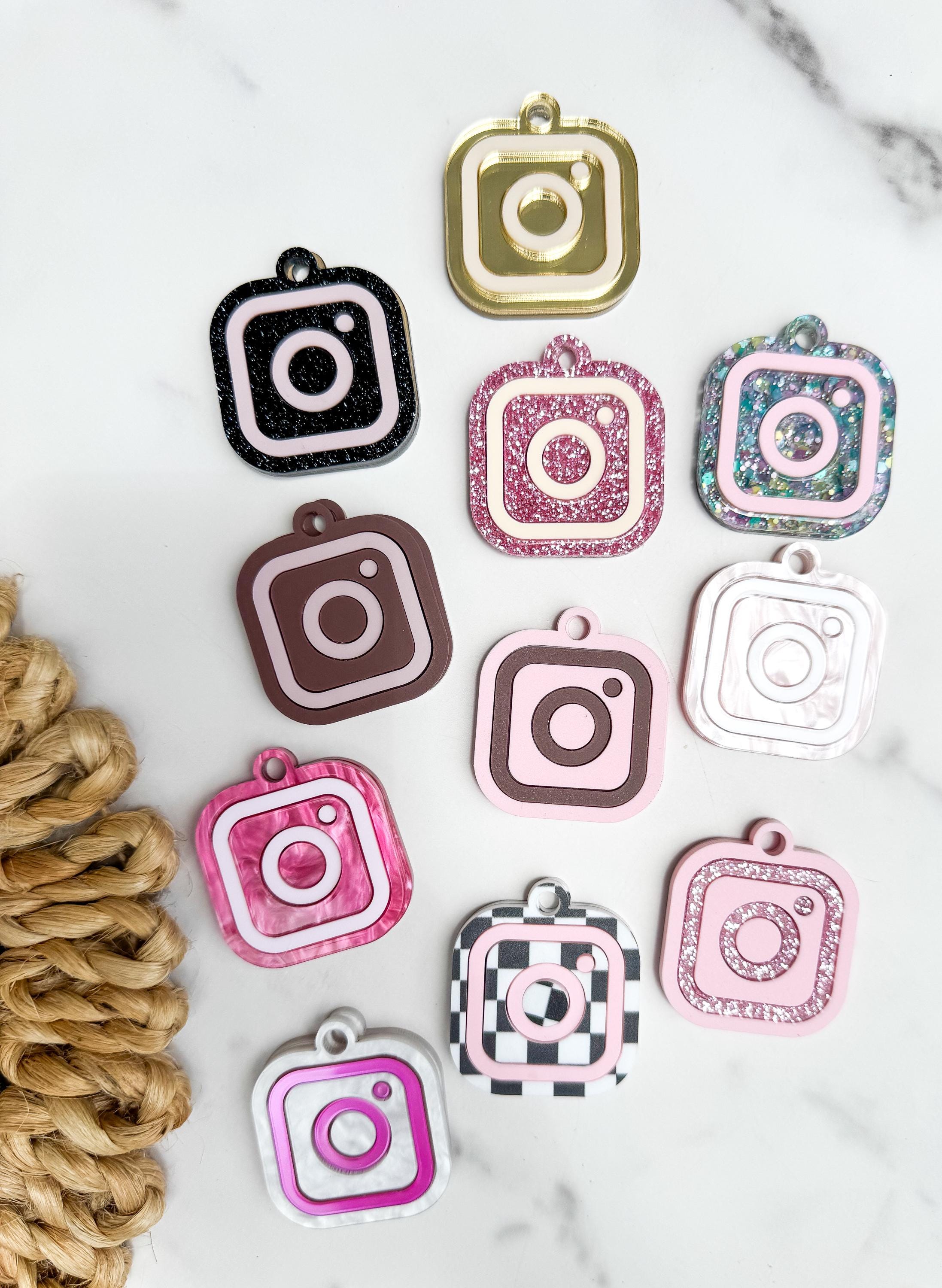 NFC Instagram Keychain Charm – Tap to Follow Social Media Acrylic Link thumbnail 13