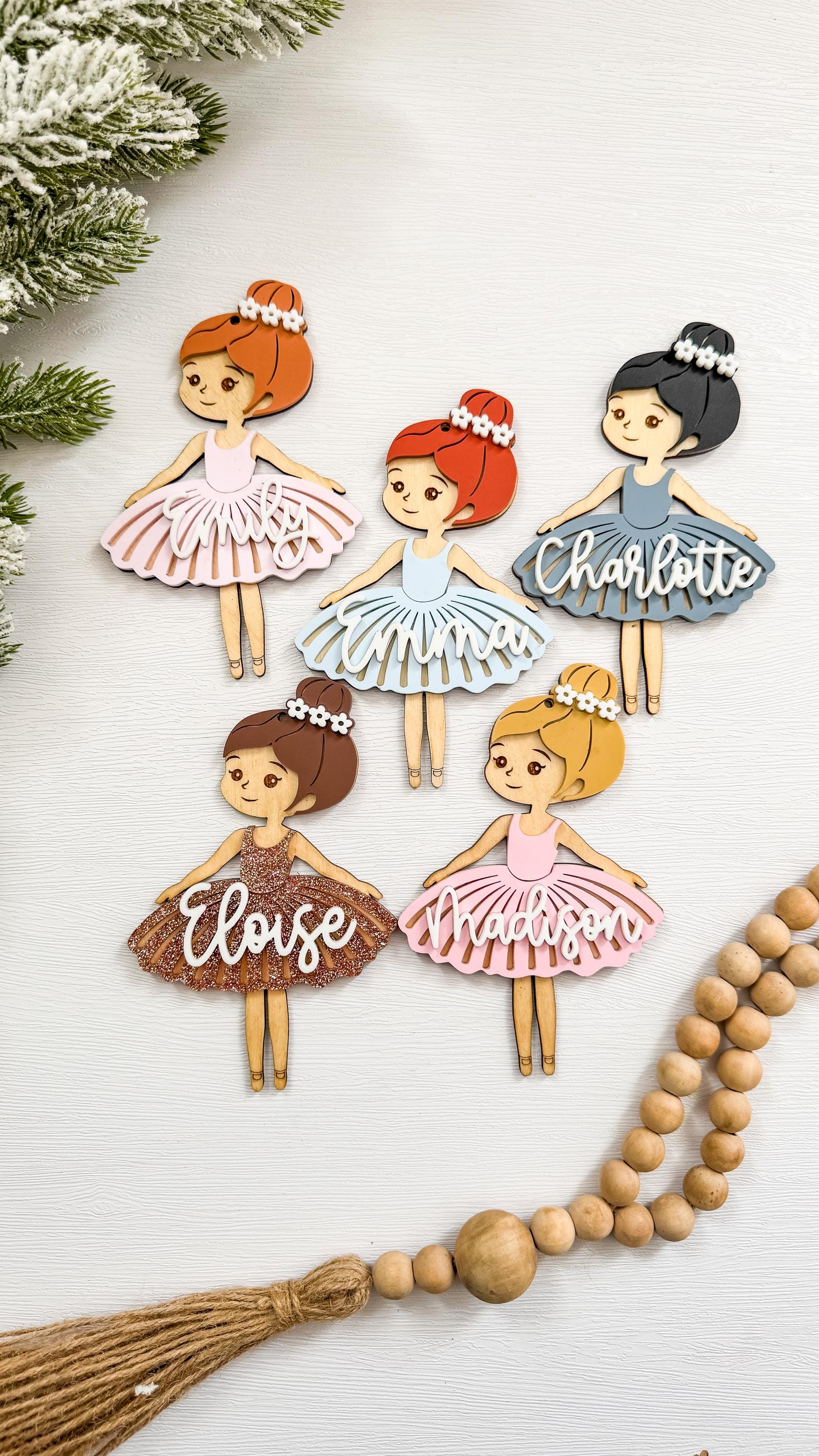 Custom Ballerina Christmas Ornament: Personalized Ballet Gift