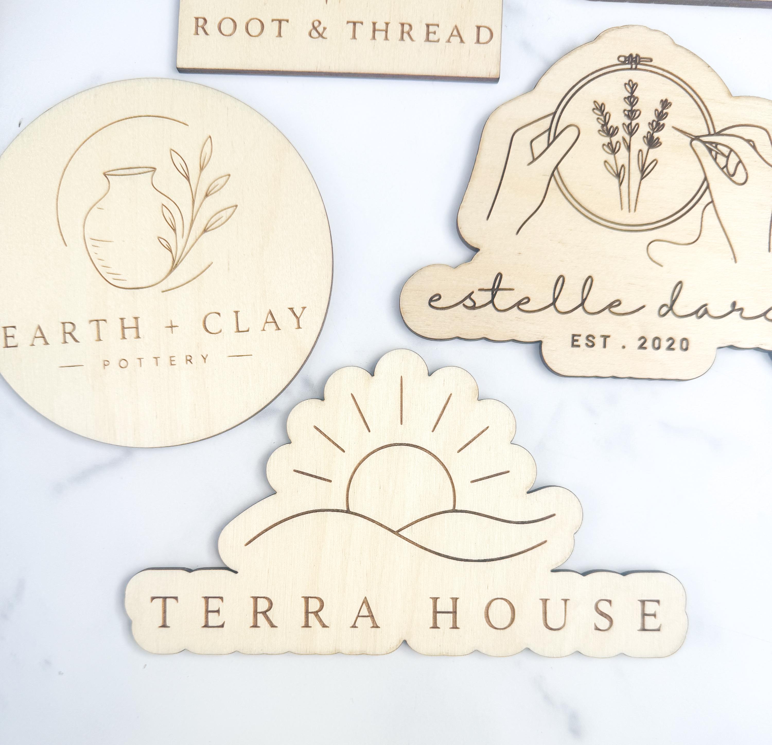 Custom Laser Engraved Wood Logo Plaque, Personalized Business Sign, Branding Display Prop thumbnail 4