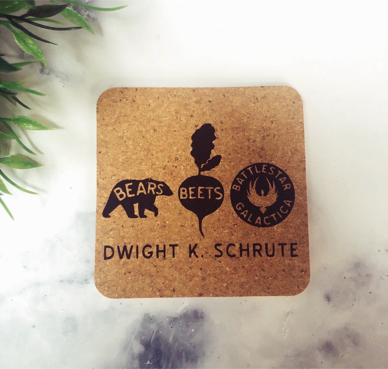 The Office Coasters: Engraved Cork Coaster Set thumbnail 8