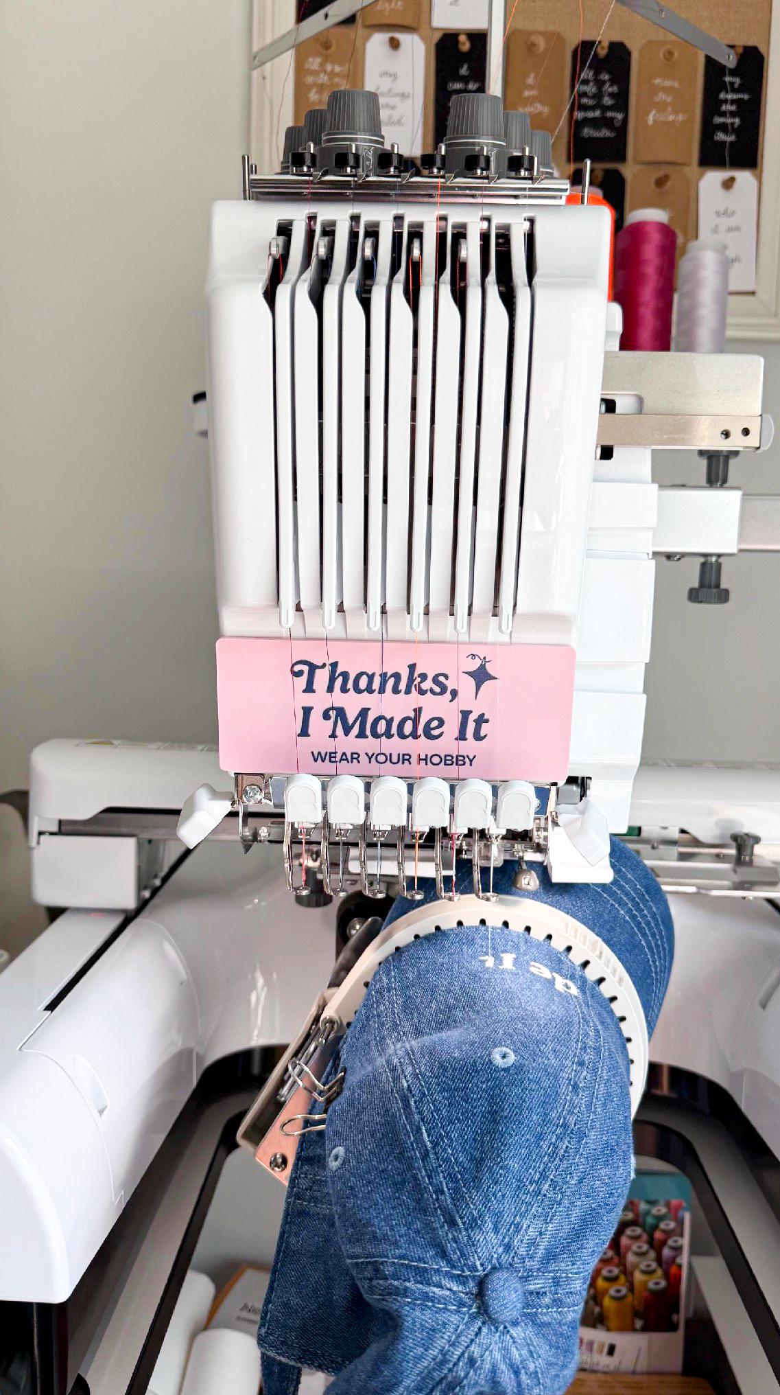 BROTHER PR680W 6 needle Embroidery Machine Personalized Faceplate, Custom Logo Acrylic Sewing Panel thumbnail 4
