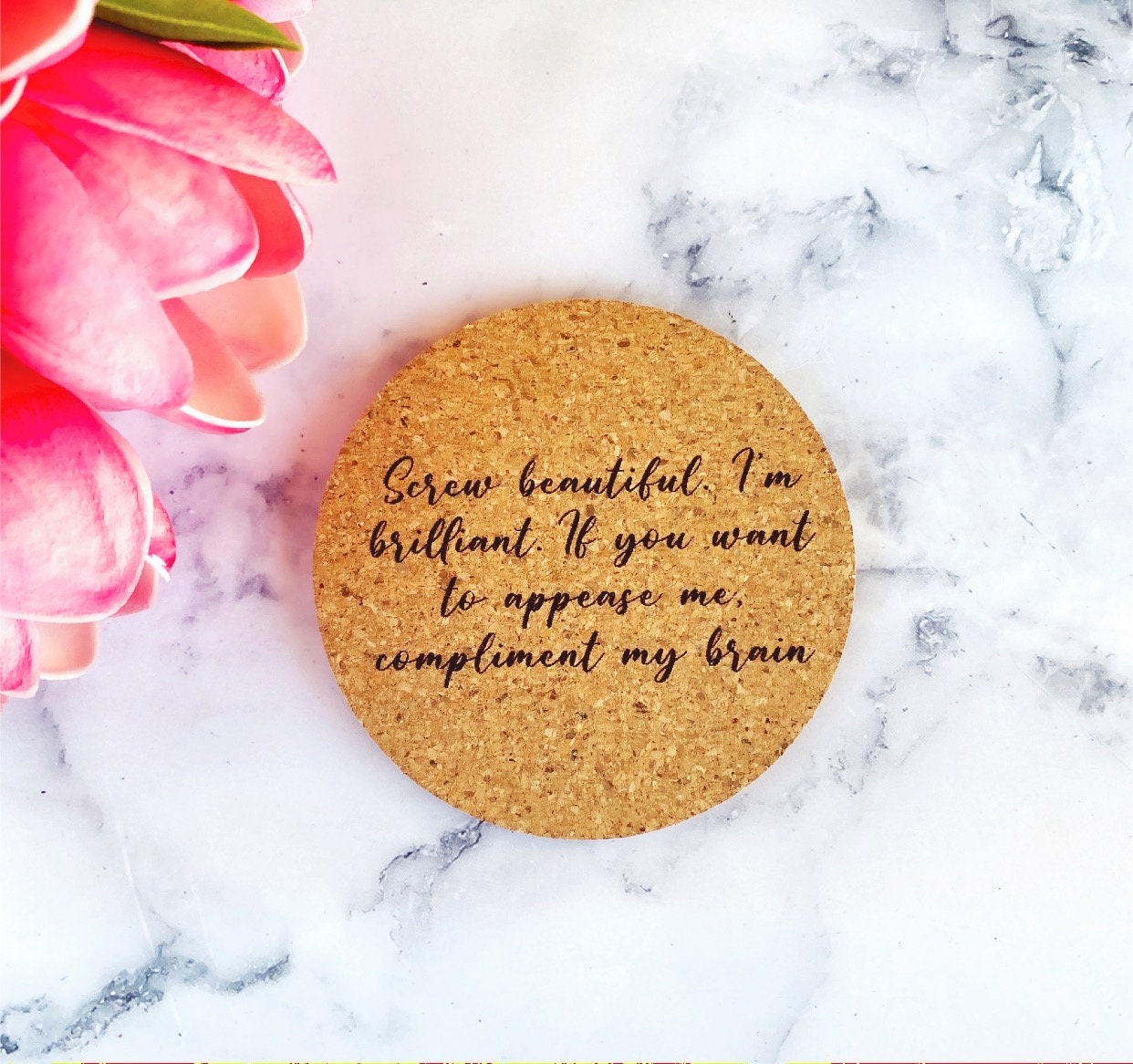 Grey's Anatomy Engraved Cork Coasters: TV Fan Gift thumbnail 4