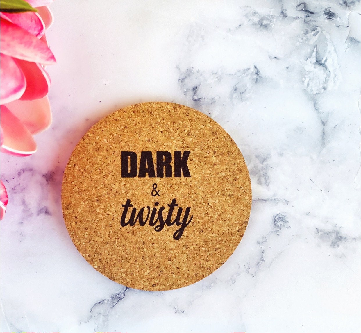 Grey's Anatomy Engraved Cork Coasters: TV Fan Gift thumbnail 3