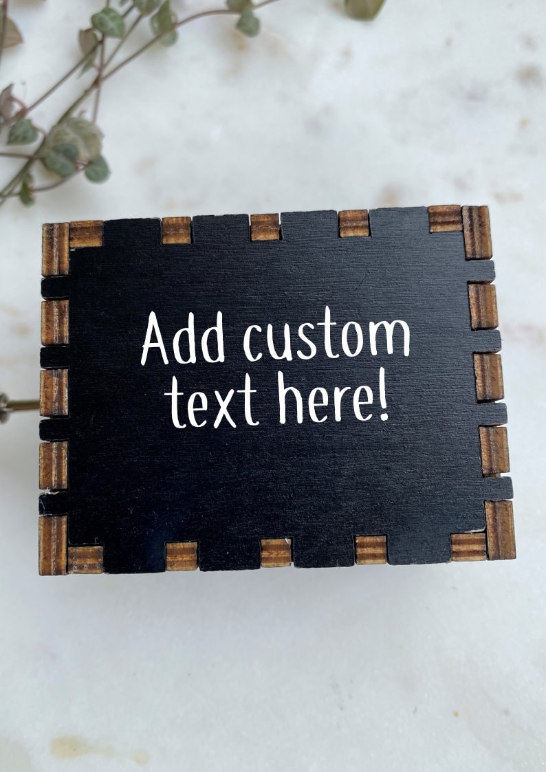 Stranger Inspired Music Box - Stranger Fan Gift - Stranger Show Gift - Custom Engraved Music Box thumbnail 4