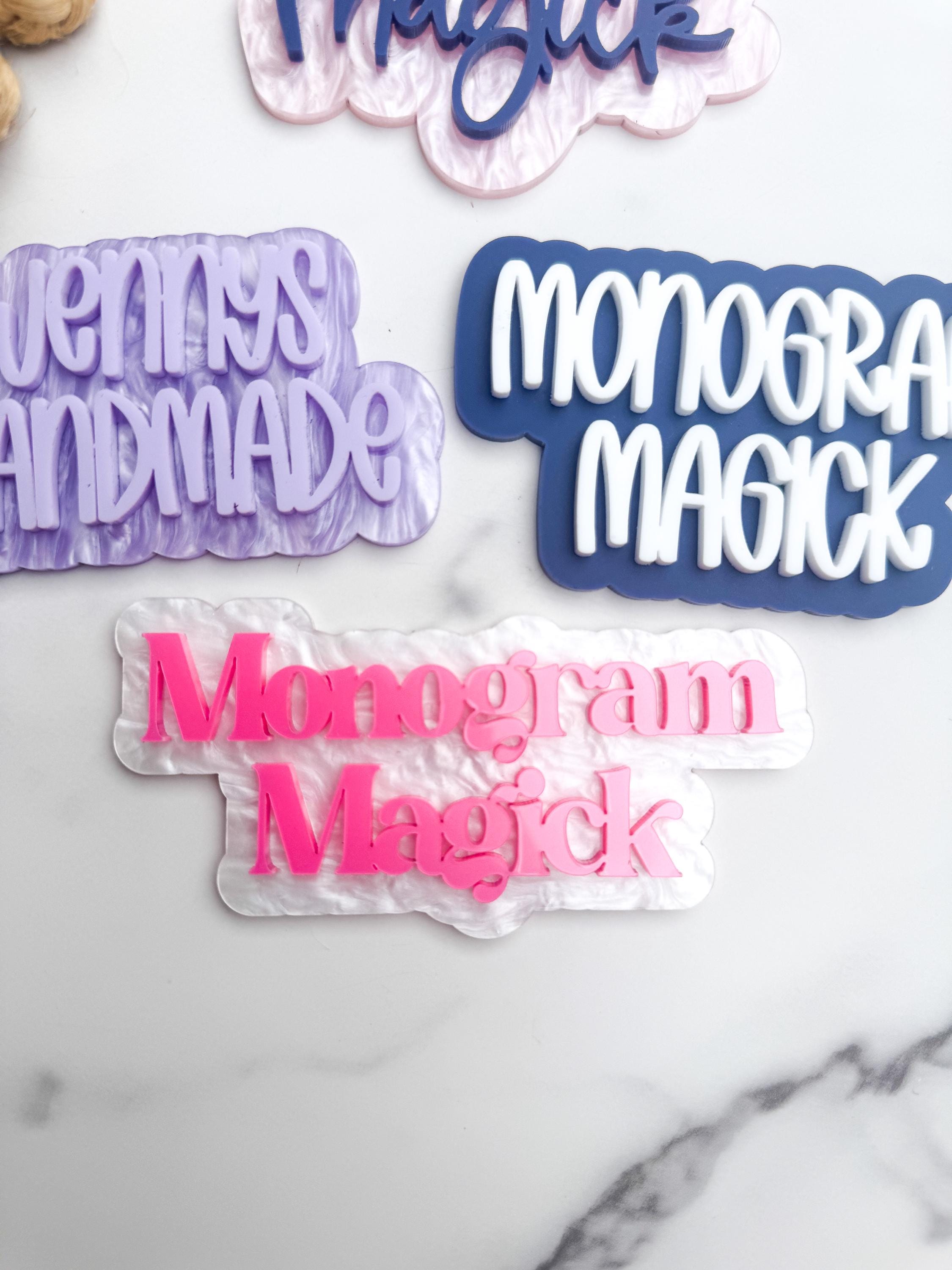Custom Acrylic Social Media Handle Tags, Business Watermark Signs thumbnail 9