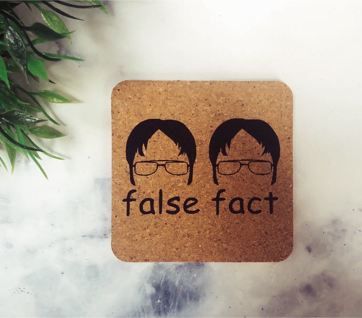 The Office Coasters: Engraved Cork Coaster Set thumbnail 6