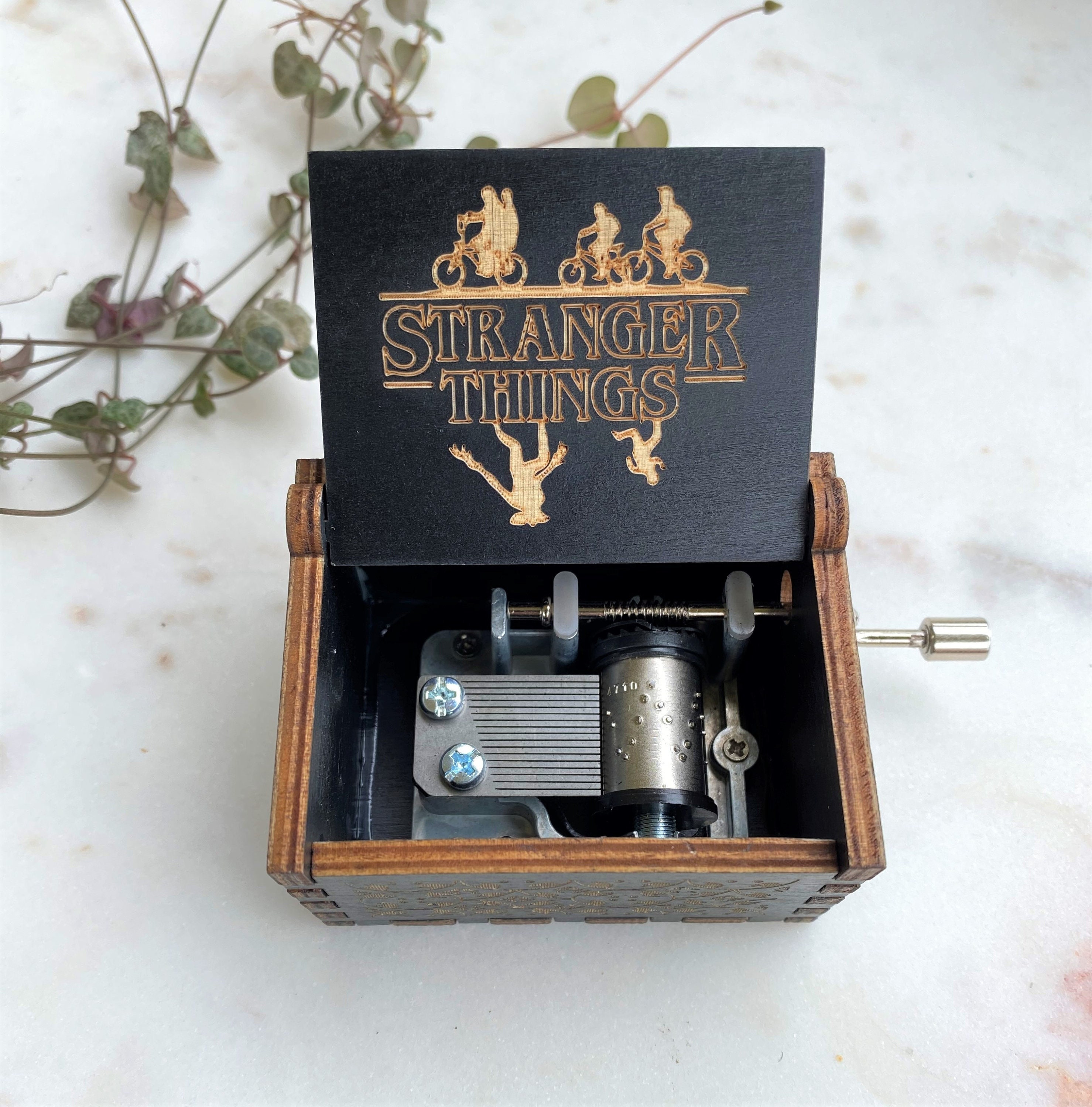 Stranger Inspired Music Box - Stranger Fan Gift - Stranger Show Gift - Custom Engraved Music Box