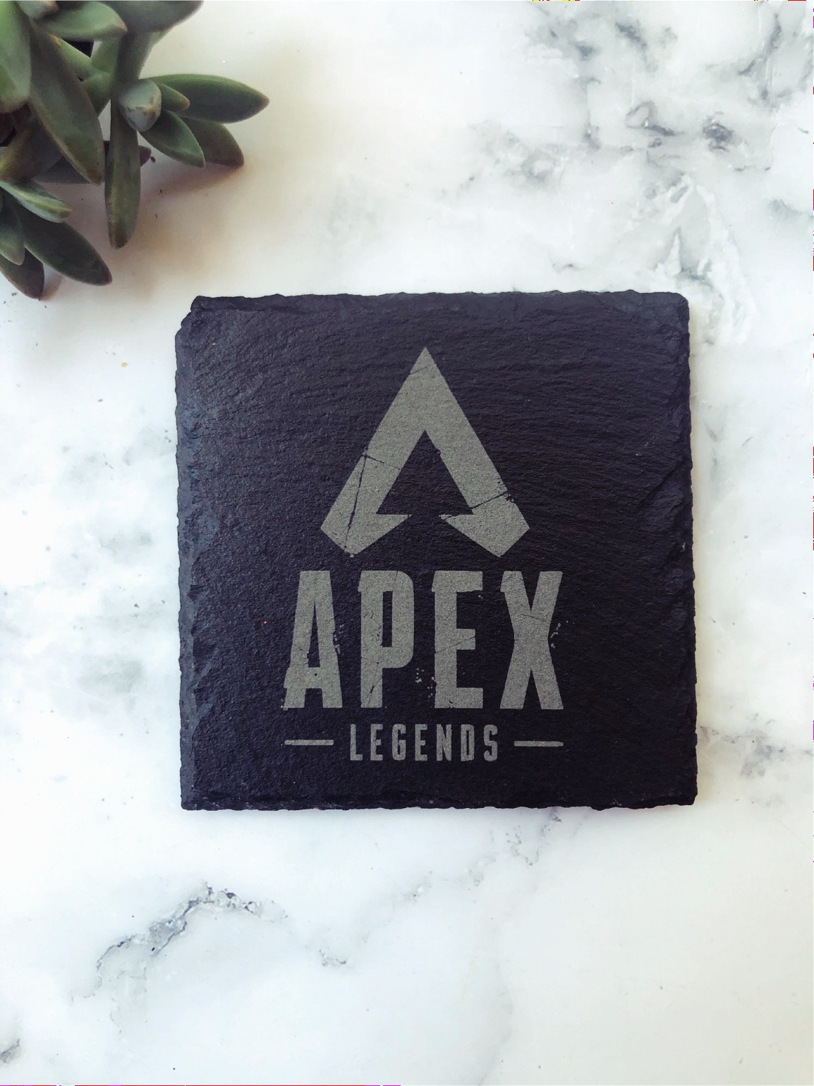 Apex Legends Coaster Set: Laser Engraved Slate Gamer Gift thumbnail 3