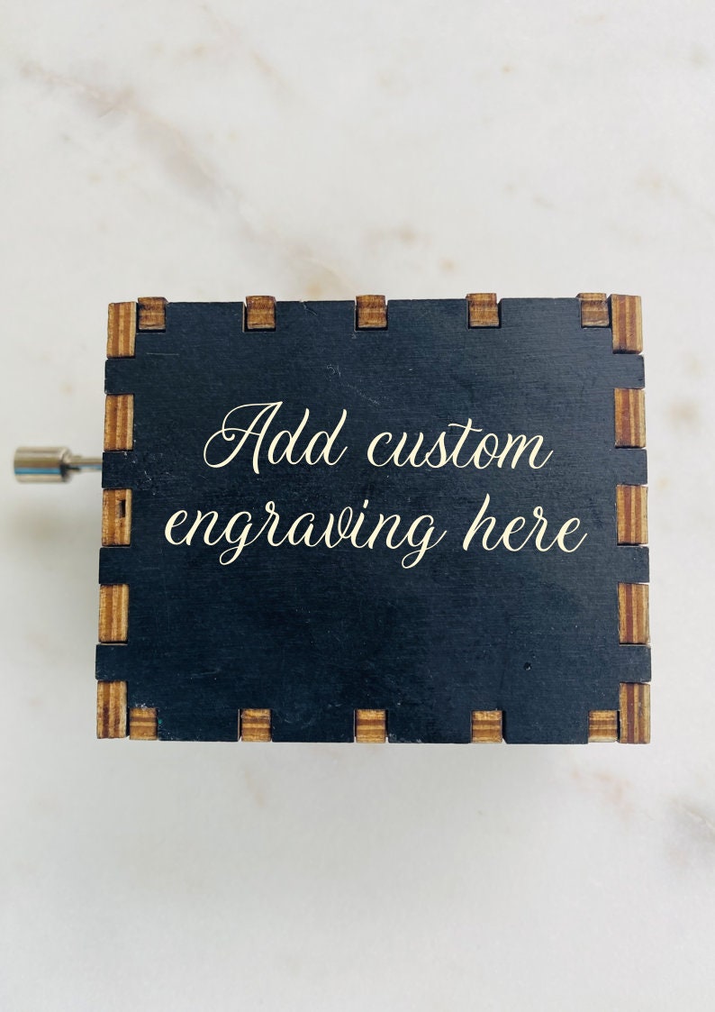 Japanese Anime Theme Music Box / Blue Bird Ikimono Gakari / Wooden Melody Personalized / Engraved Handmade Vintage Gift / Naruto thumbnail 6