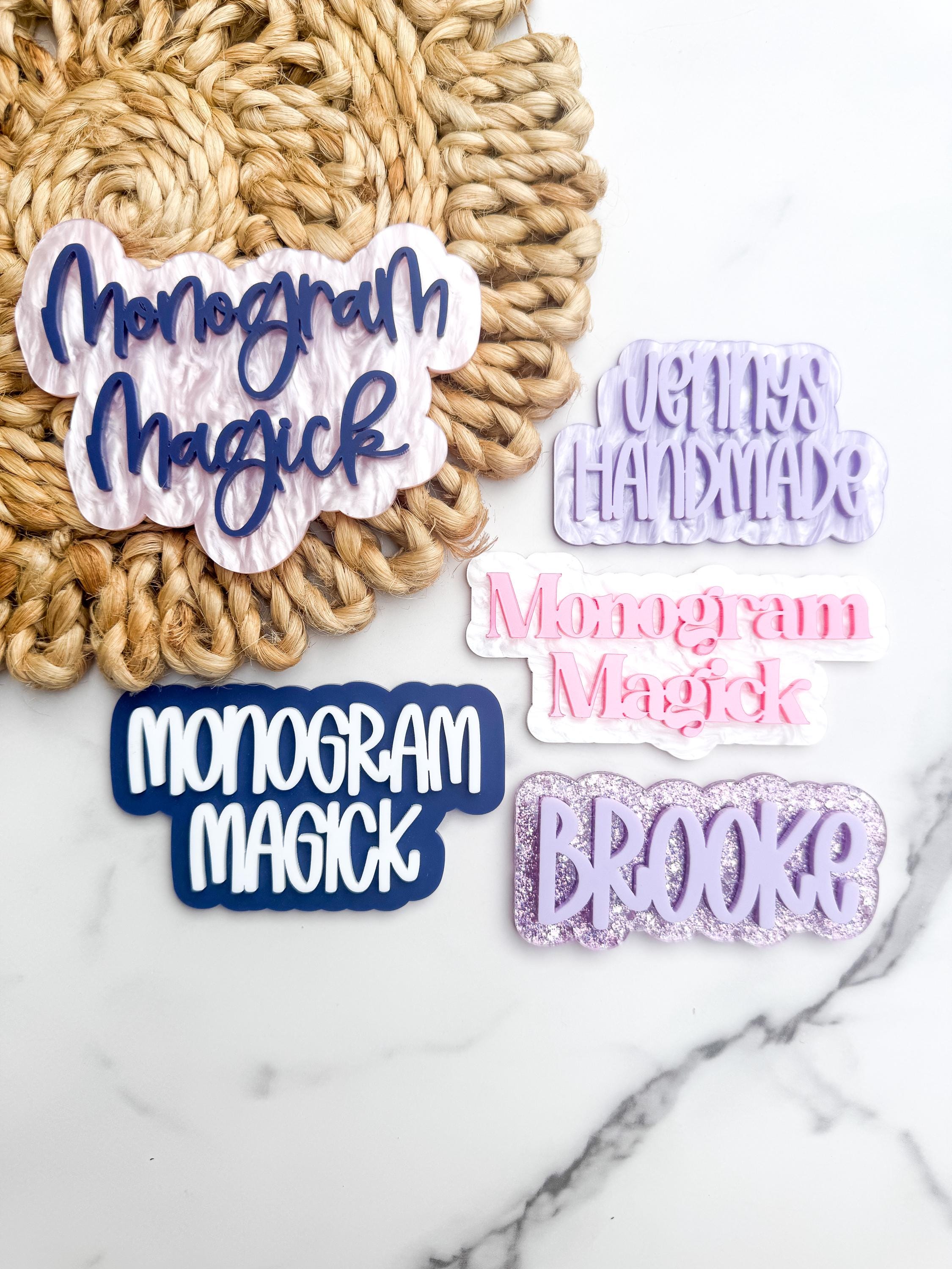 Custom Acrylic Social Media Handle Tags, Business Watermark Signs thumbnail 11