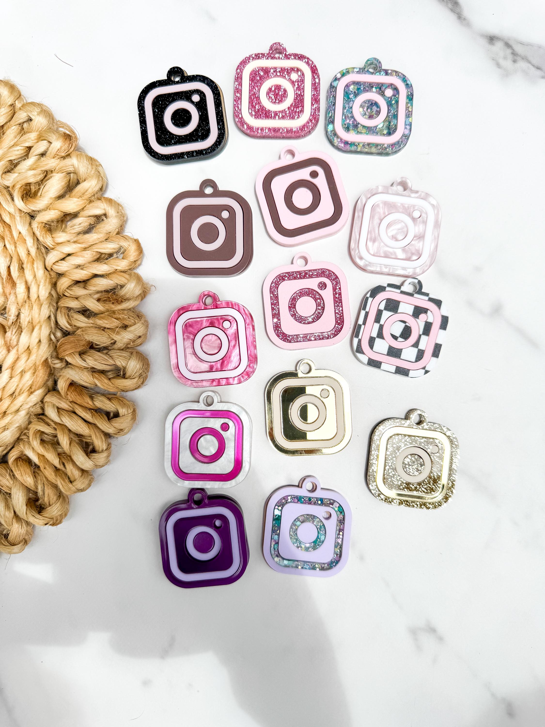 NFC Instagram Keychain Charm – Tap to Follow Social Media Acrylic Link thumbnail 14