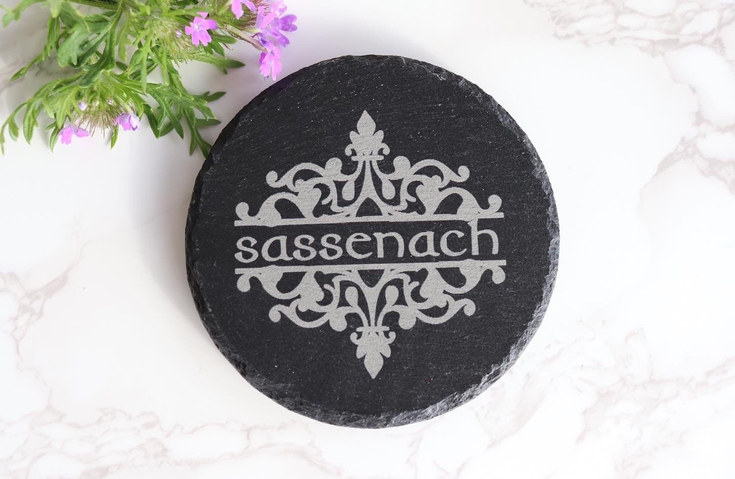 Outlander Inspired Laser Engraved Slate Coaster Set thumbnail 5