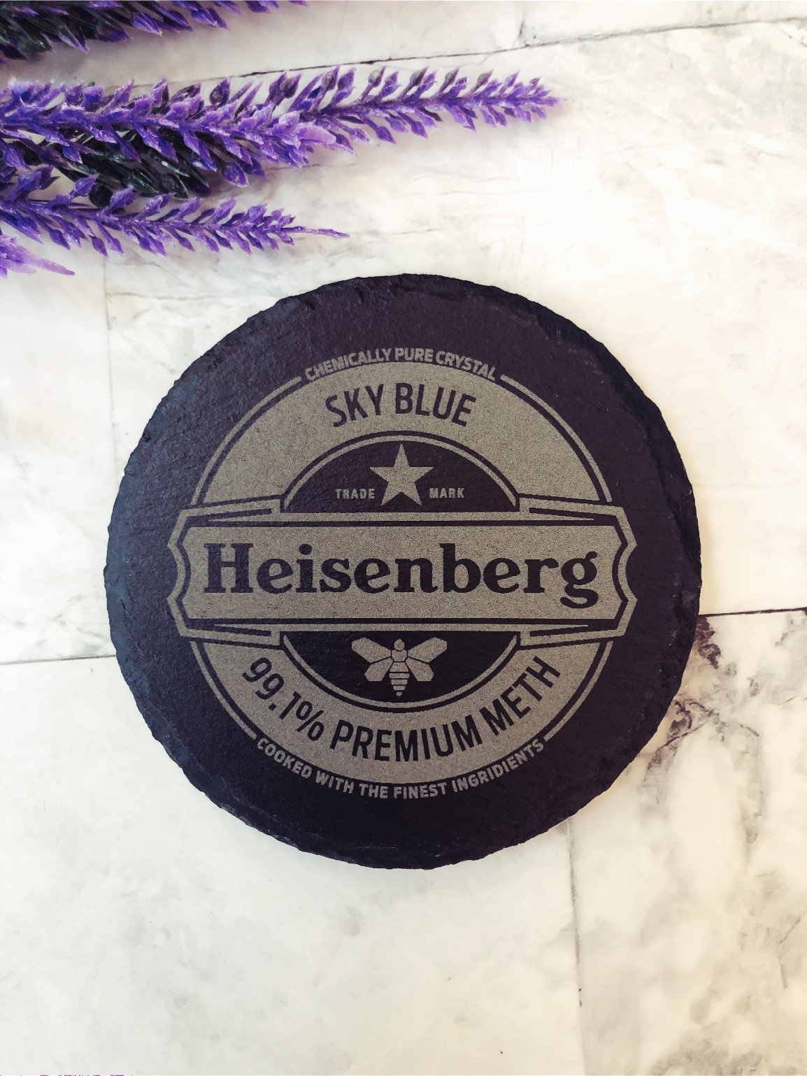 Breaking Bad Slate Coaster Set - Laser Engraved Fan Gift thumbnail 6