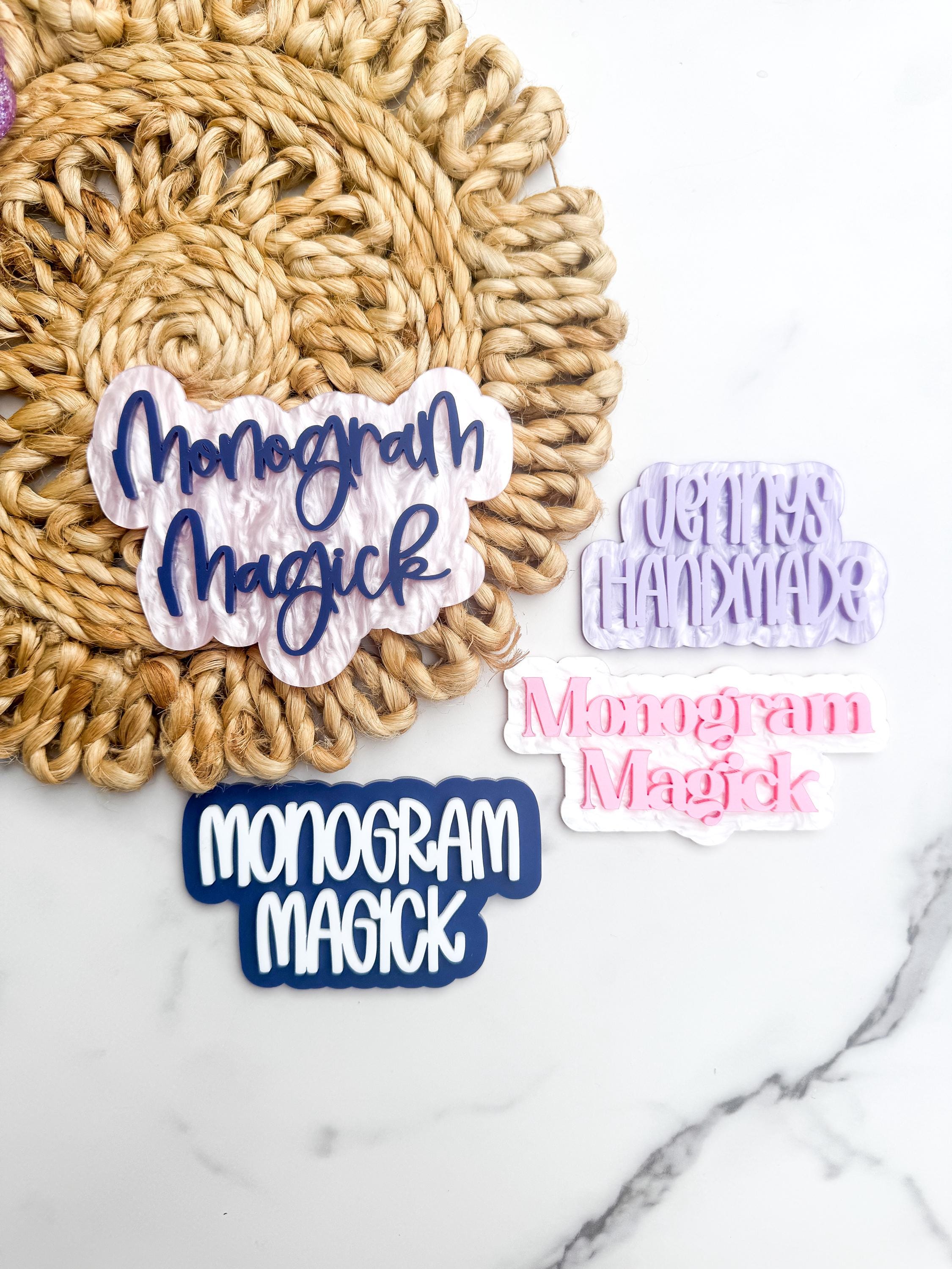 Custom Acrylic Social Media Handle Tags, Business Watermark Signs thumbnail 10