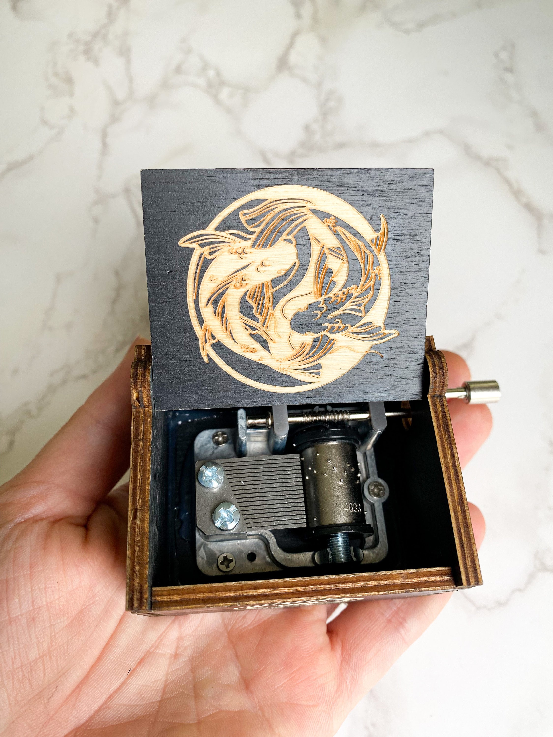 Avatar Music Box: The Avatar's Love Theme, Custom Engraved Birchwood thumbnail 6