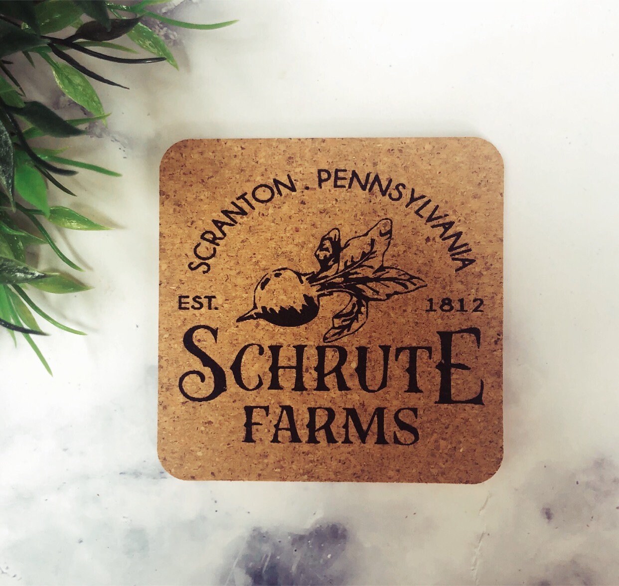 The Office Coasters: Engraved Cork Coaster Set thumbnail 3