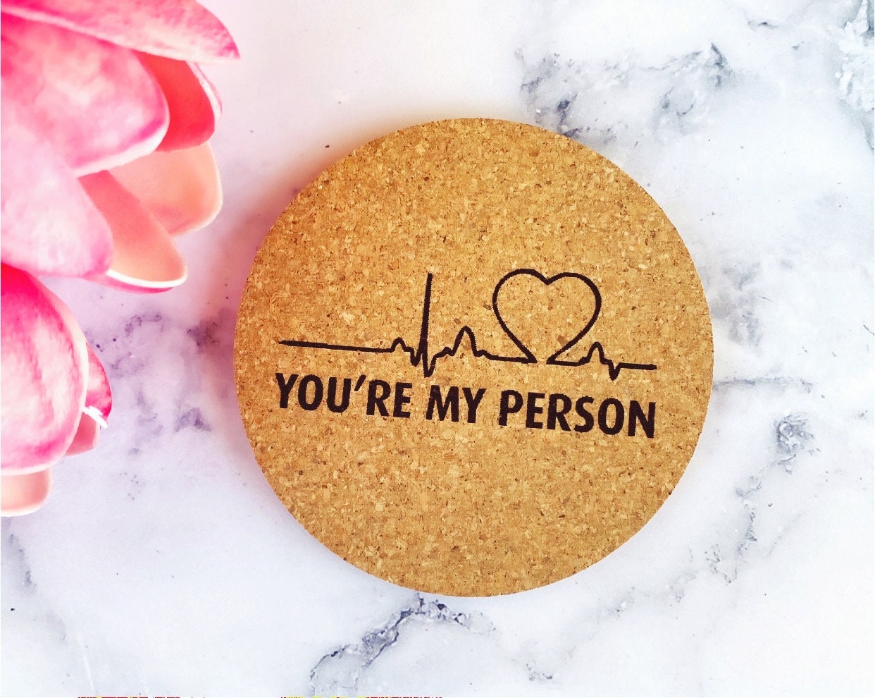 Grey's Anatomy Engraved Cork Coasters: TV Fan Gift thumbnail 8