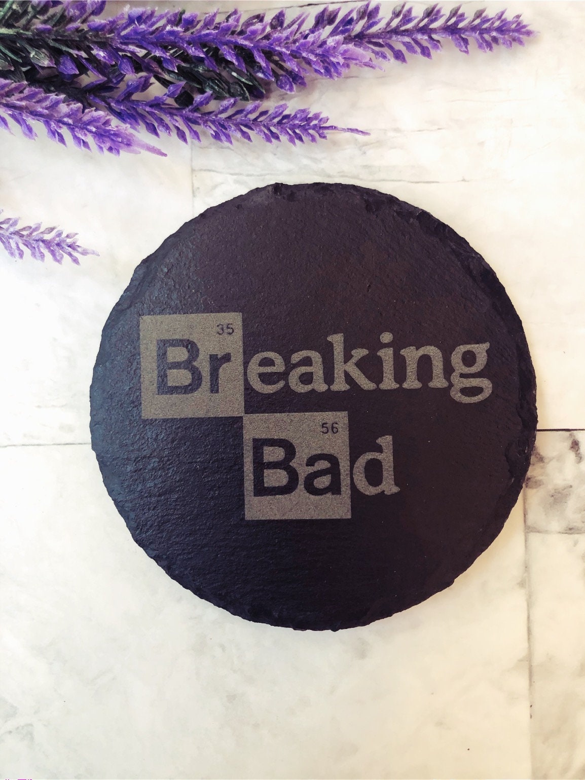 Breaking Bad Slate Coaster Set - Laser Engraved Fan Gift thumbnail 3