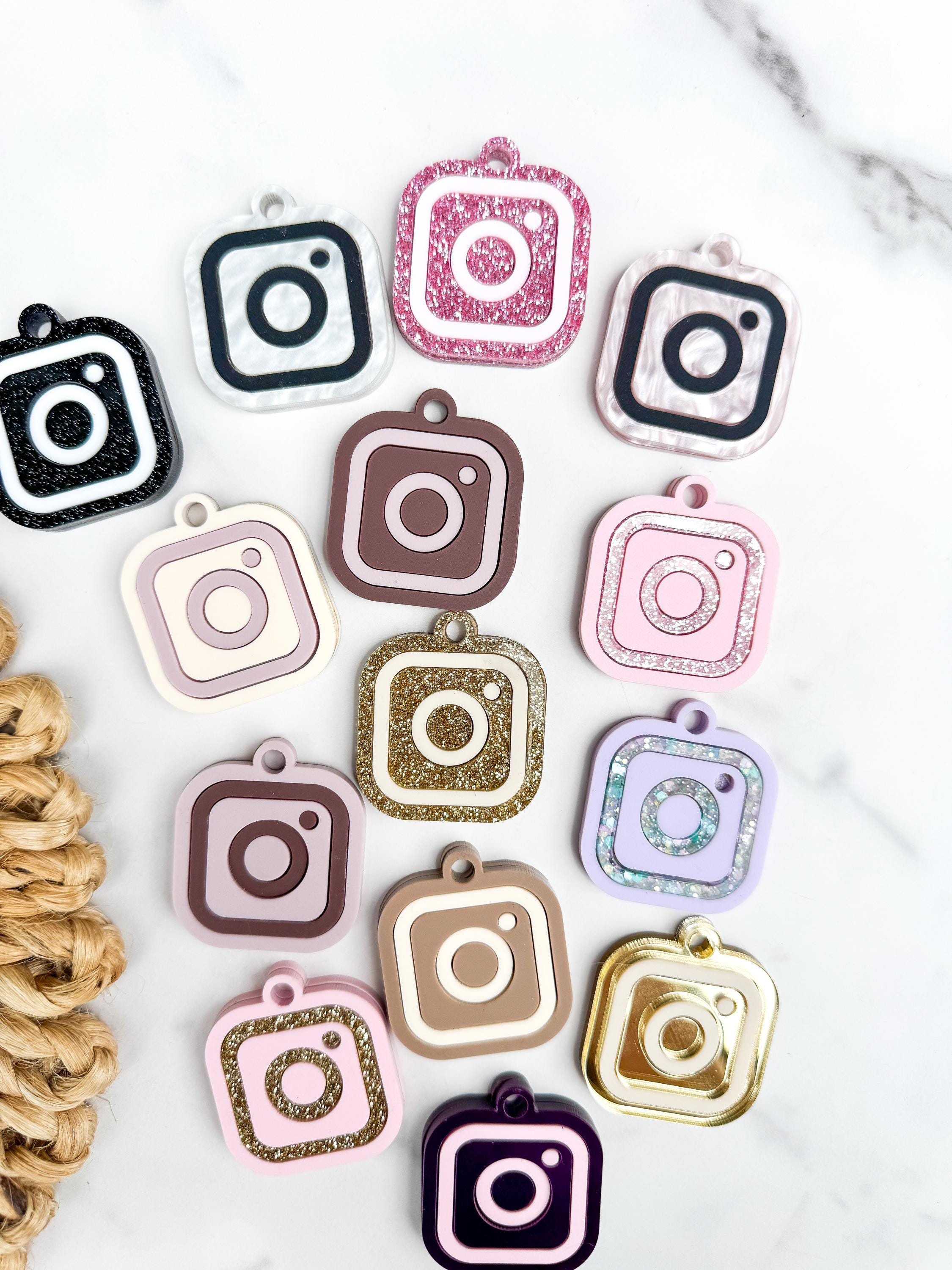 NFC Instagram Keychain Charm – Tap to Follow Social Media Acrylic Link