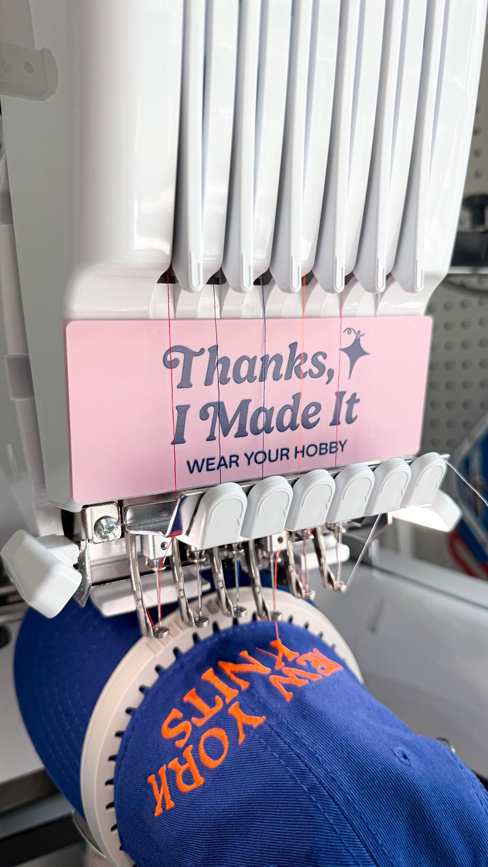 BROTHER PR680W 6 needle Embroidery Machine Personalized Faceplate, Custom Logo Acrylic Sewing Panel