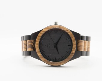 Personalized Gift For Him, Mens Watch, Wood Watch, Personalized Gift, Gift for Men, Anniversary Watch, Groomsmen Watch, Engraved Watch